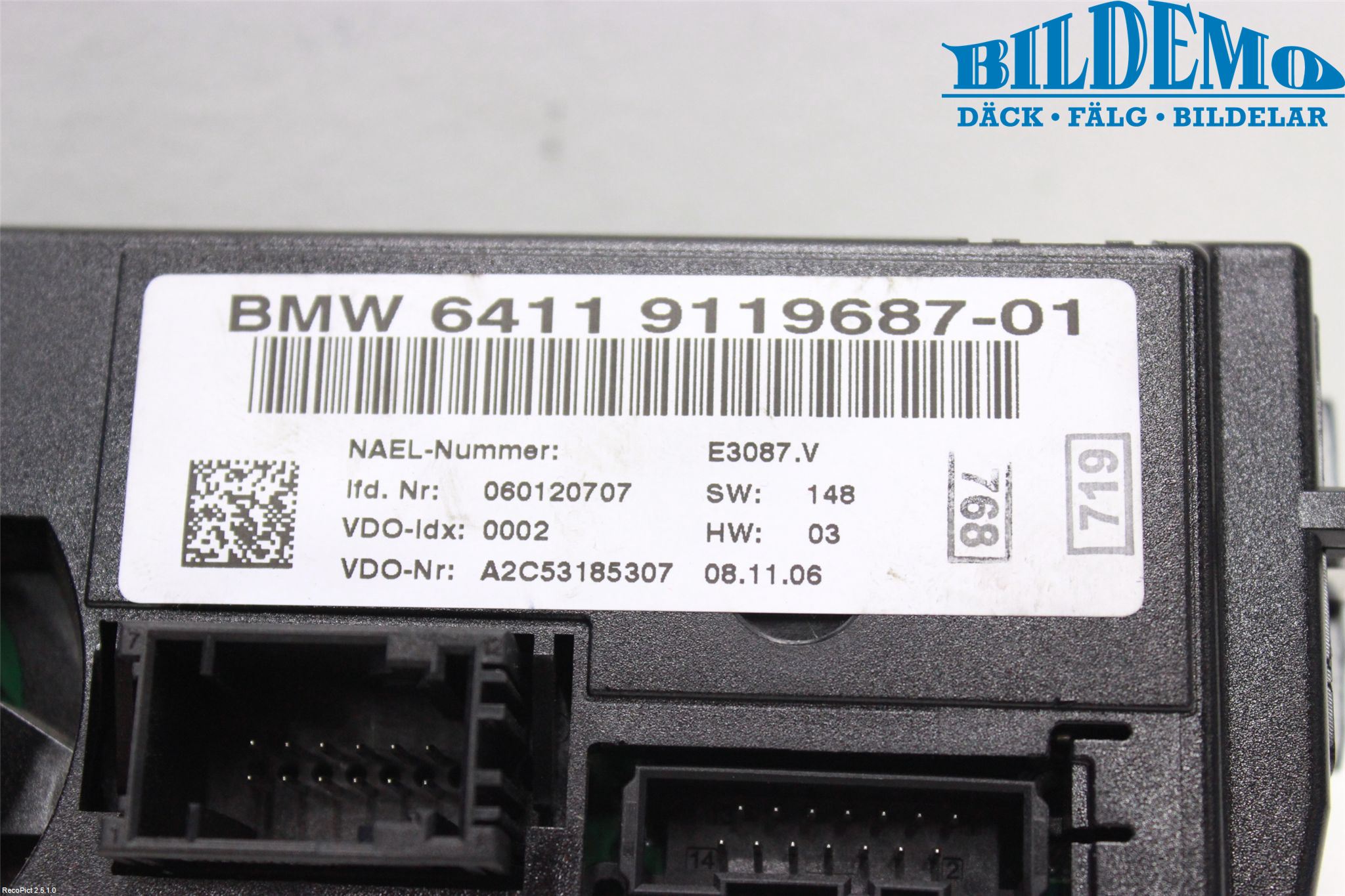 BMW 3 E92/93 Coupé/Cab 05-14 Varme Ac Betjening-Display