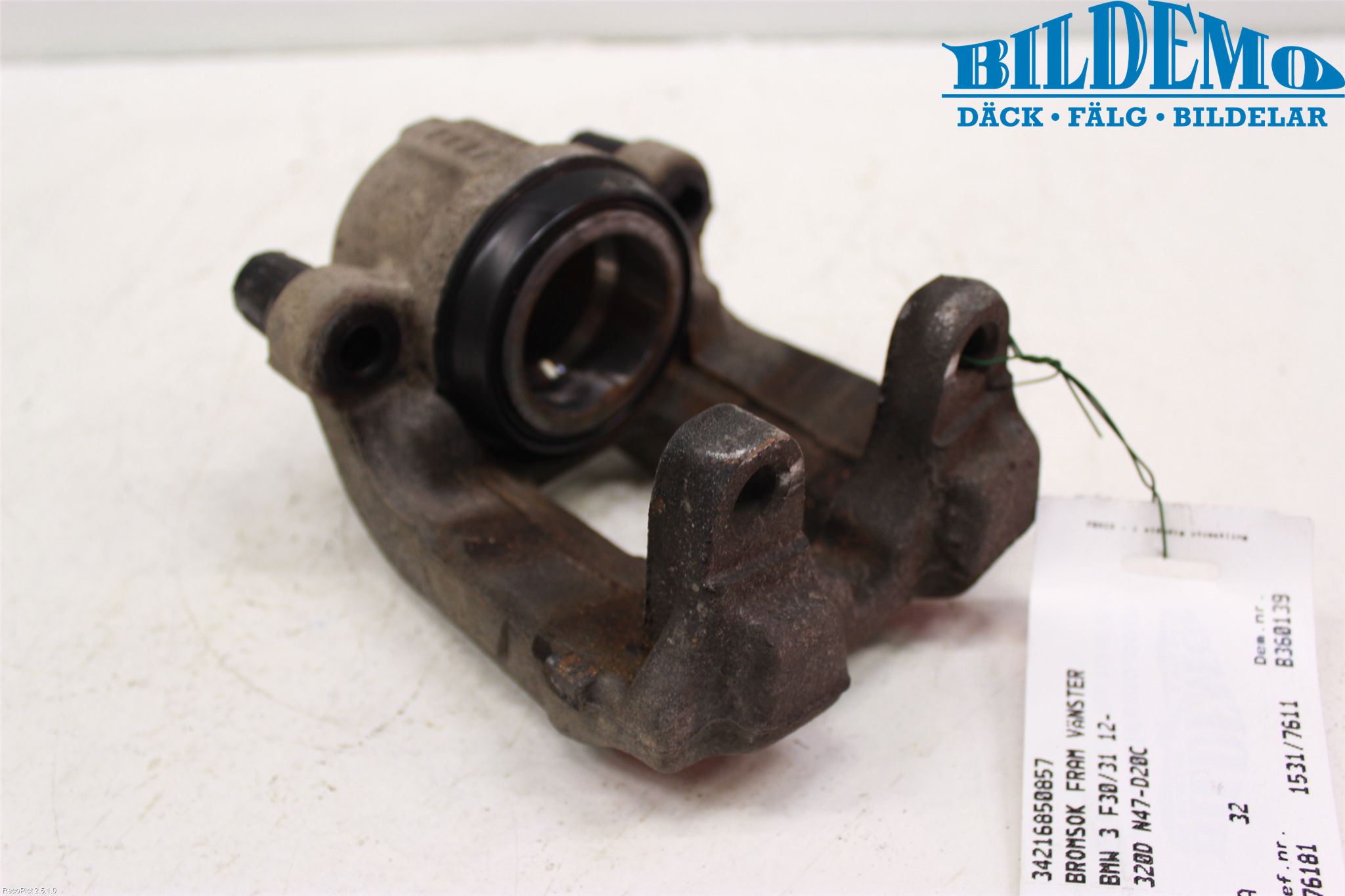 BMW 3 F30/F31/F80 12-19 Bremsecaliper Foran Venstre
