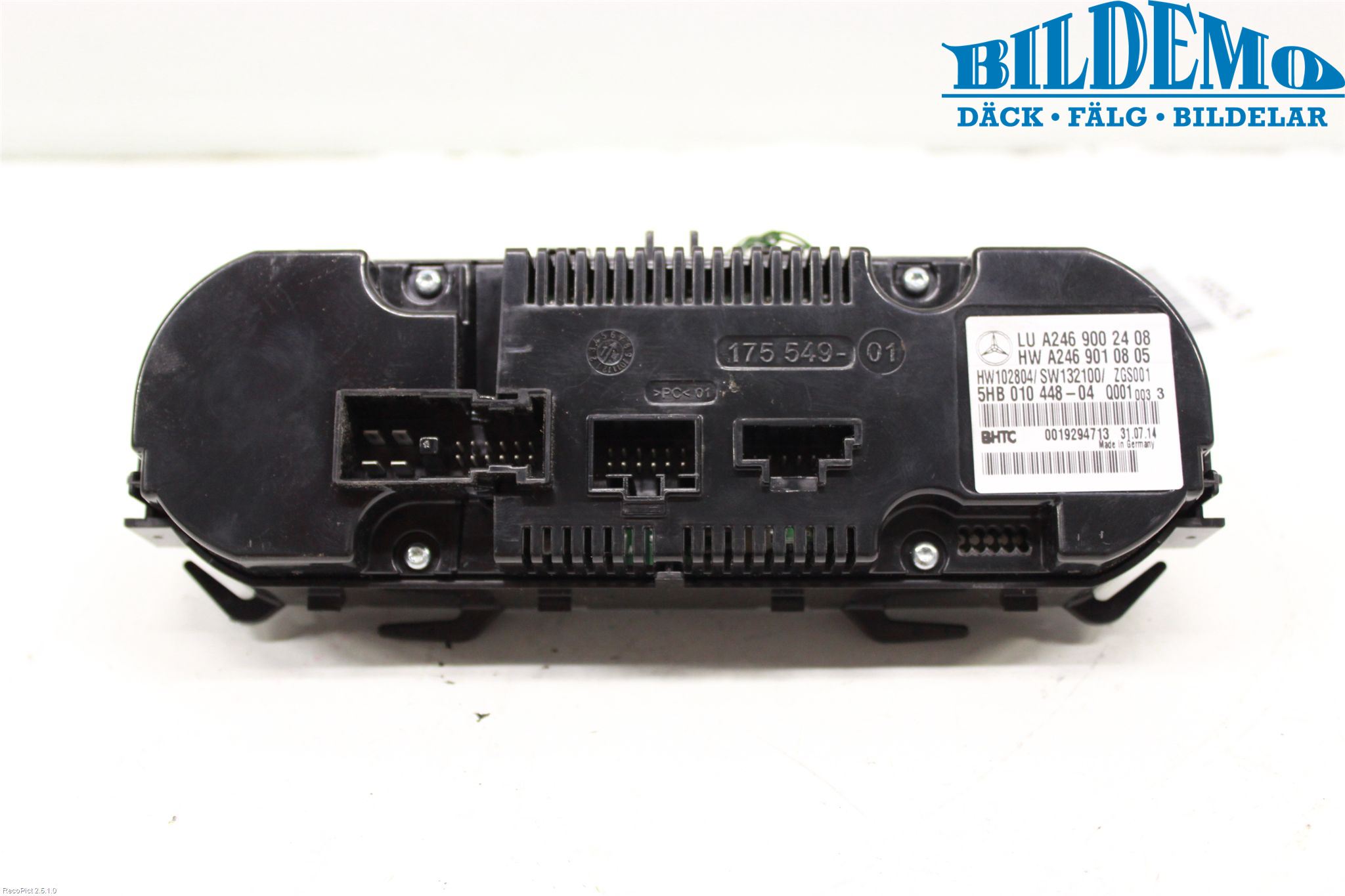 Mercedes-Benz MB CLA-KLASS (C117/X117) 13-19 Varme Ac Betjening-Display