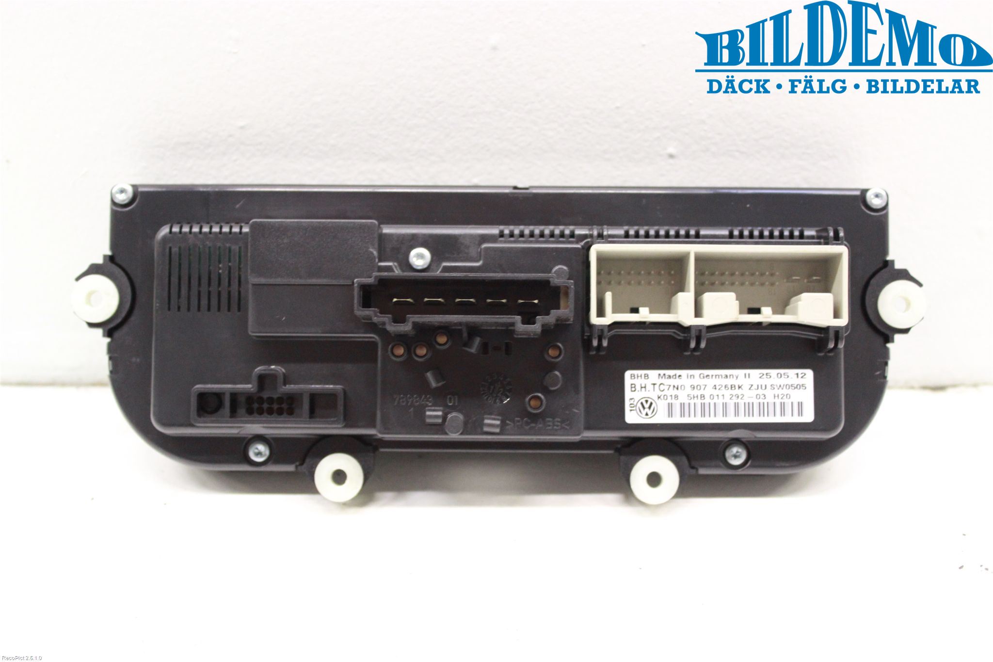 Volkswagen VW CADDY 11-15 Varme Ac Betjening-Display