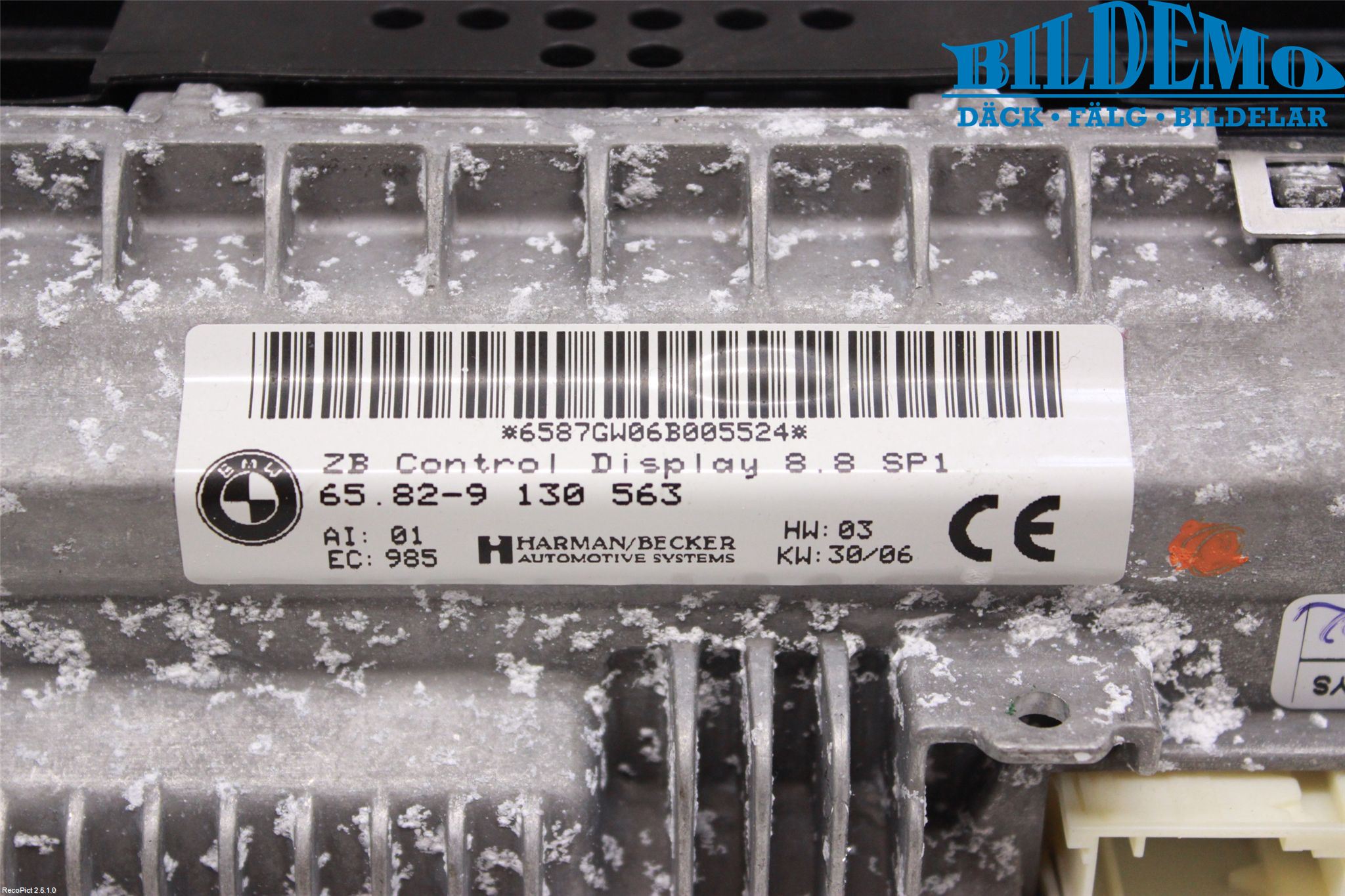 BMW 7 E65/66    00-08 Instr Skjerm Dvd-Gps-Ac-Tlf