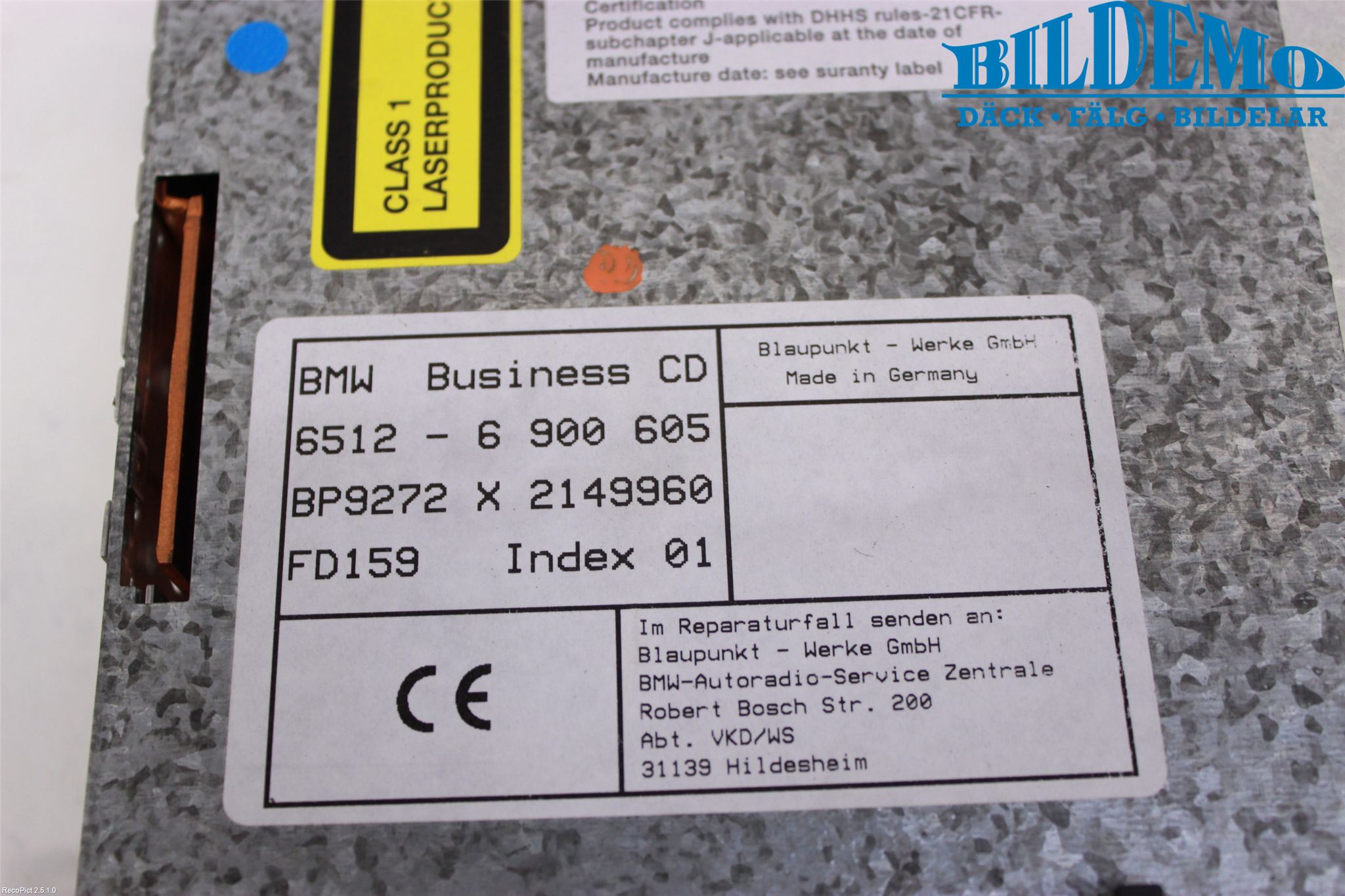 BMW 3 E46      98-05 Stereo Radio Med Cd