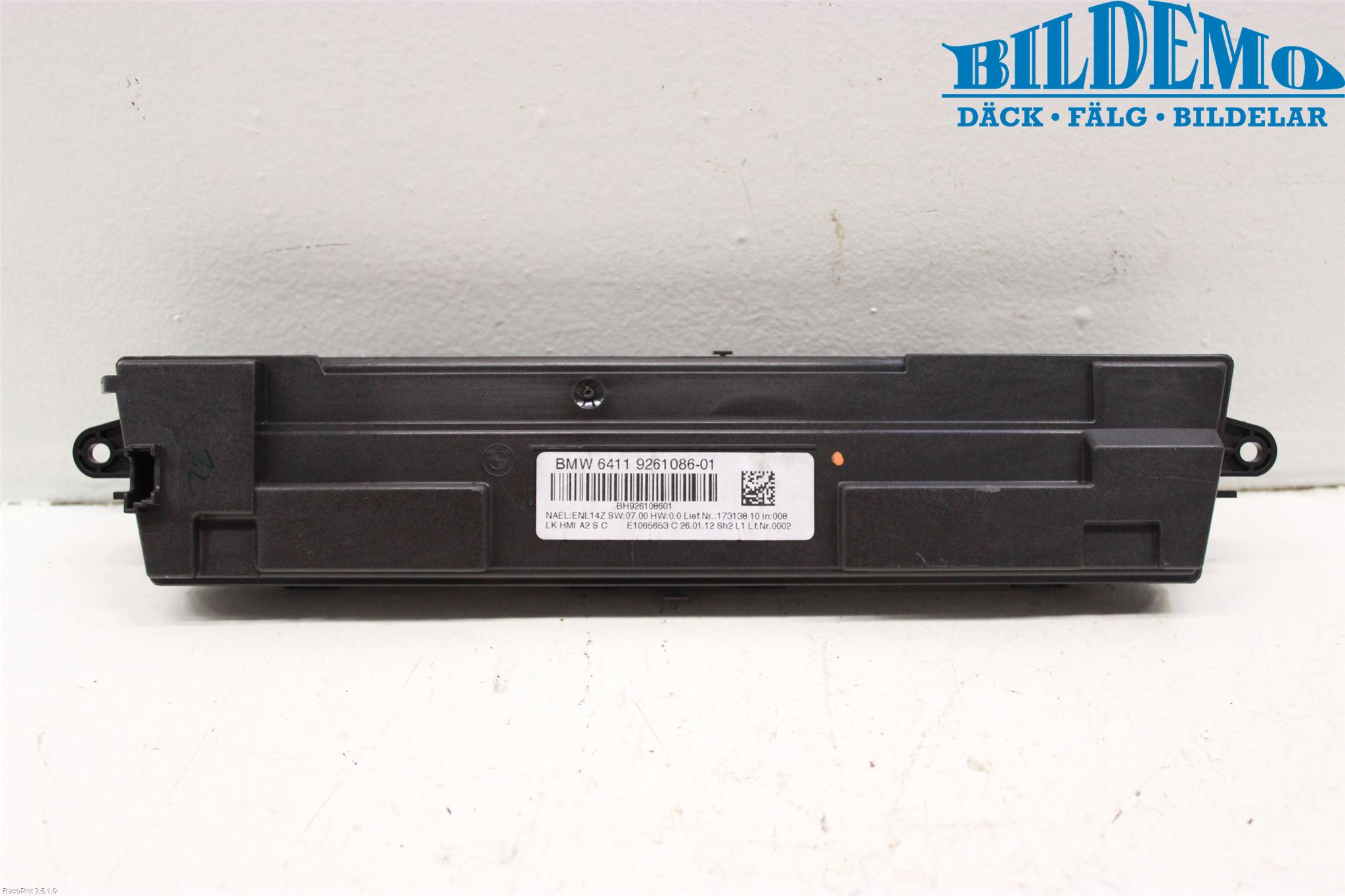 BMW 3 F30/F31/F80 12-19 Varme Ac Betjening-Display