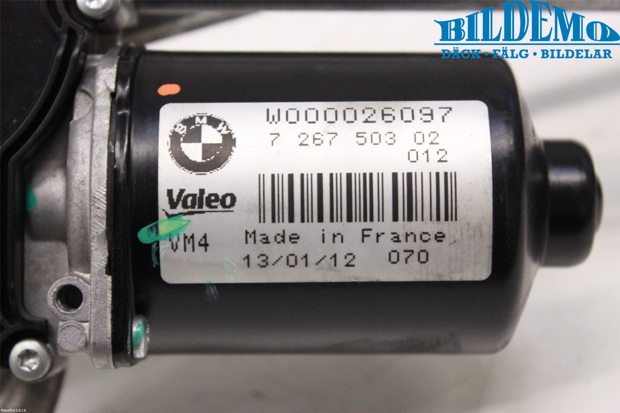 BMW 3 F30/F31/F80 12-19 Viskermotor Frontrute
