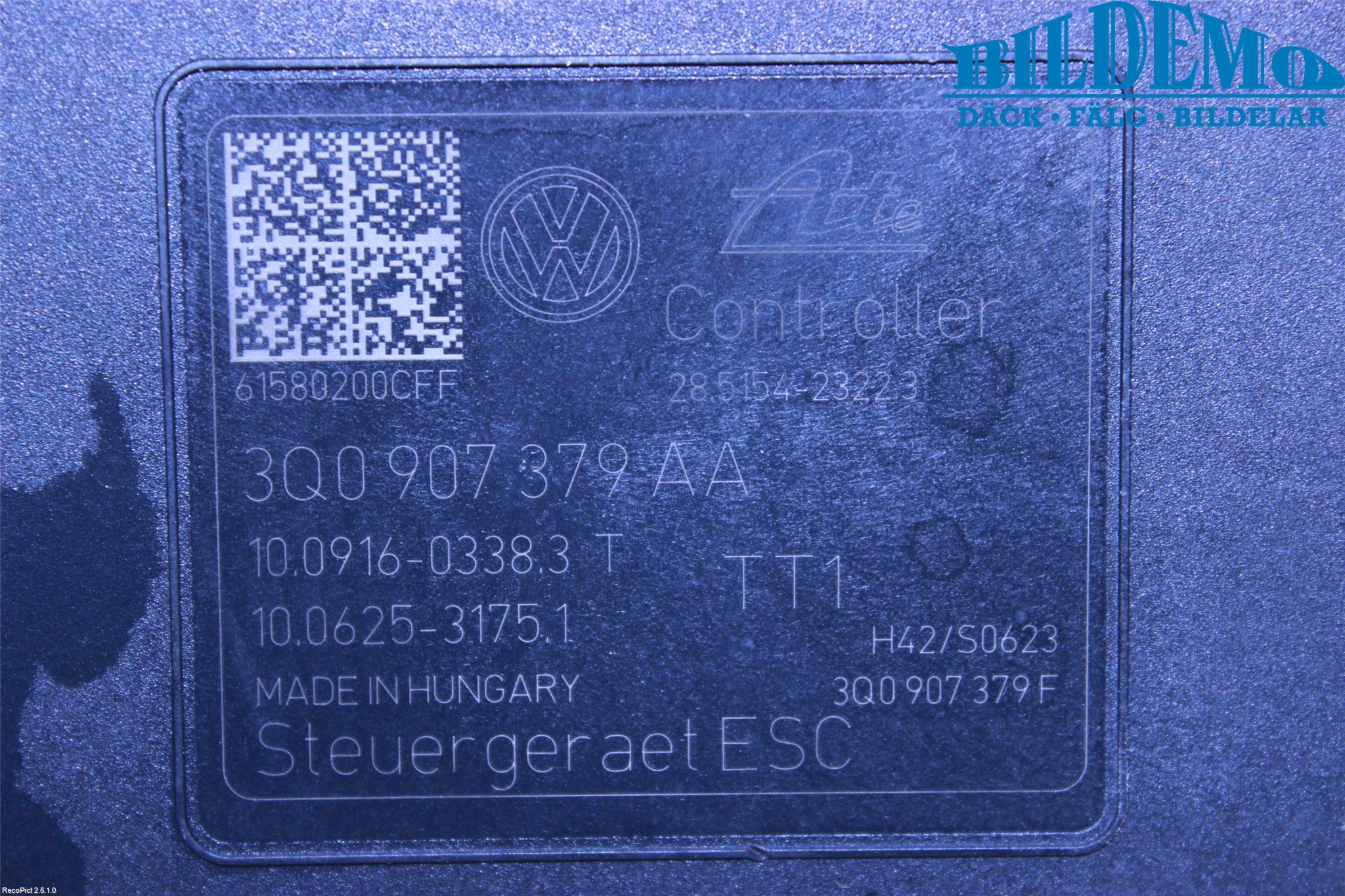 Volkswagen VW GOLF / E-GOLF VII 13-20 Abs Hydraulikkaggregat