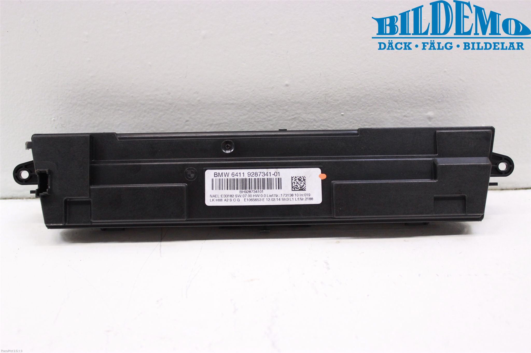 BMW 3 F30/F31/F80 12-19 Varme Ac Betjening-Display