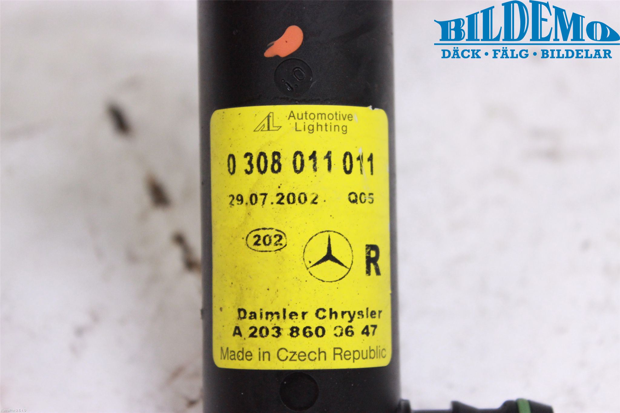 Mercedes-Benz MB C (203) 00-07 Spylerdyse Frontlykter