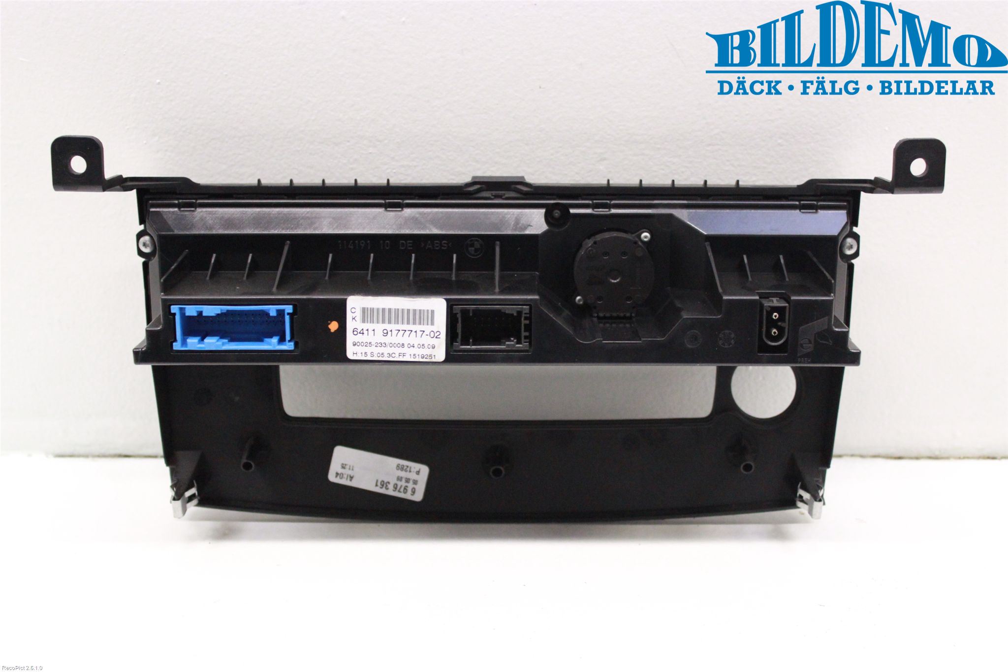 BMW 5 E60/61 Sed/Tou 02-10 Varme Ac Betjening-Display
