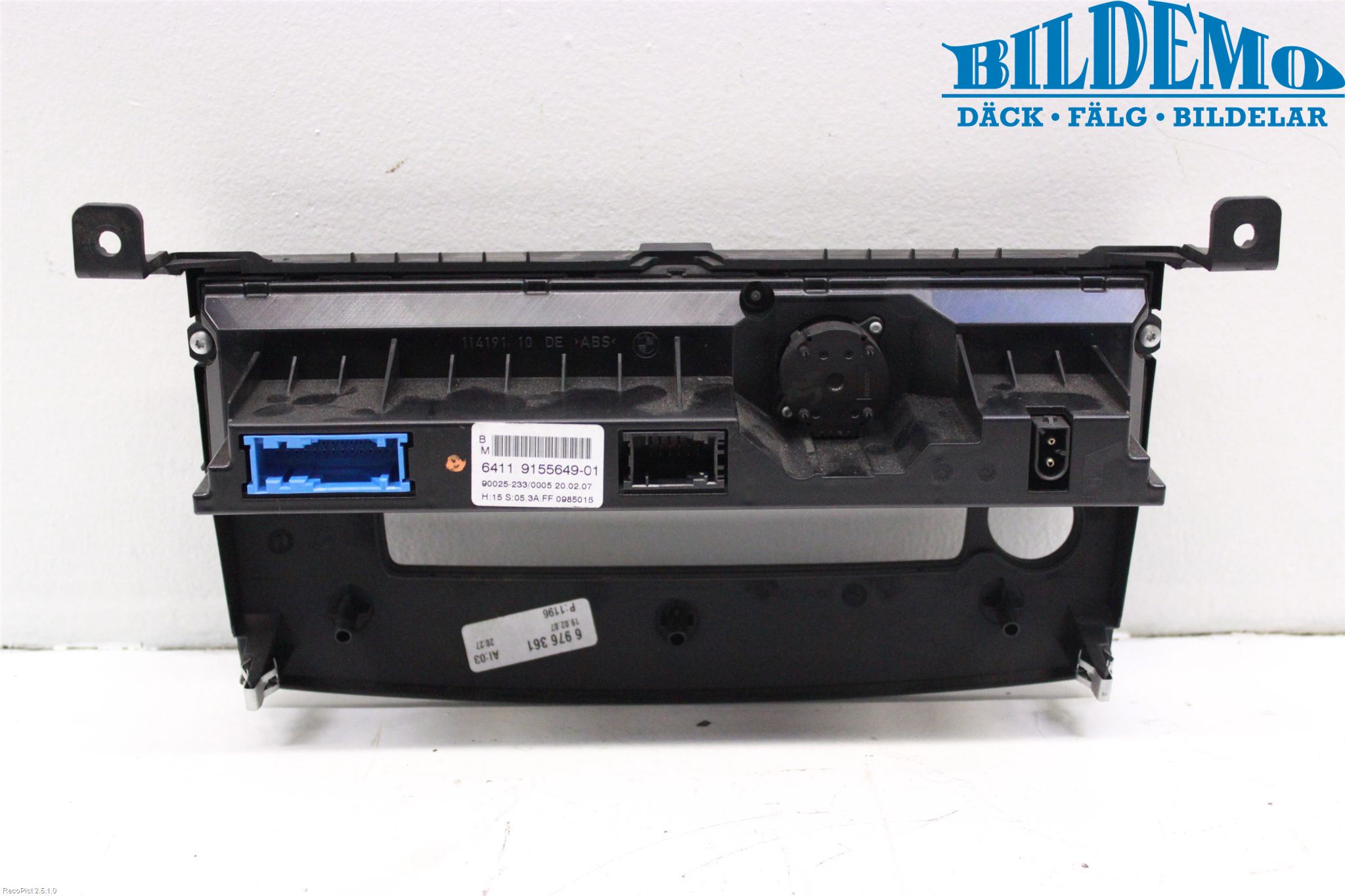 BMW 5 E60/61 Sed/Tou 02-10 Varme Ac Betjening-Display