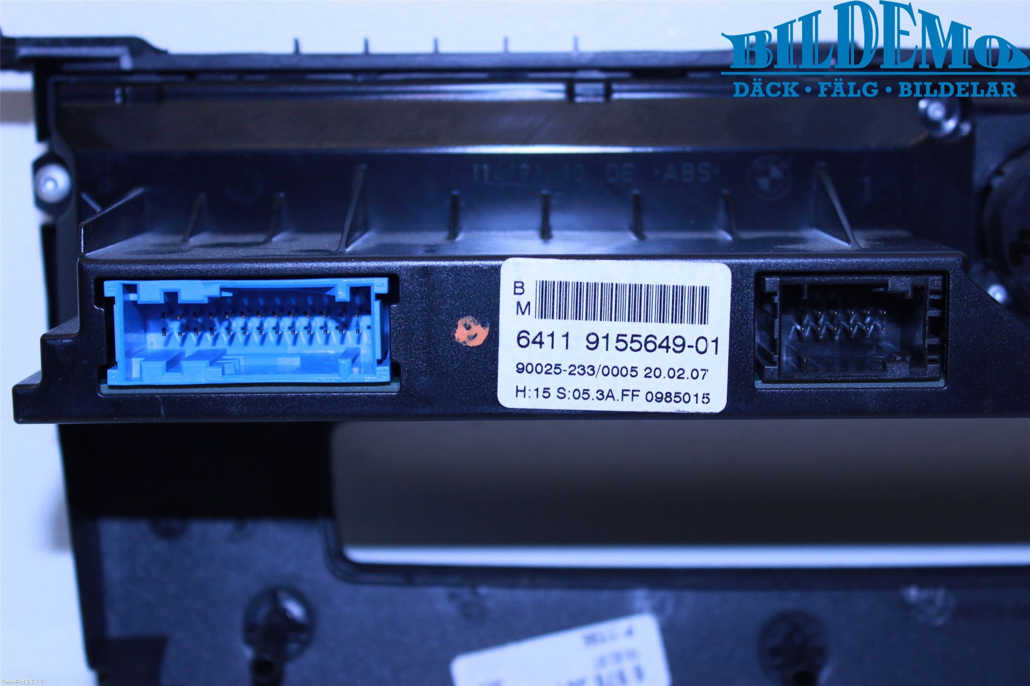 BMW 5 E60/61 Sed/Tou 02-10 Varme Ac Betjening-Display