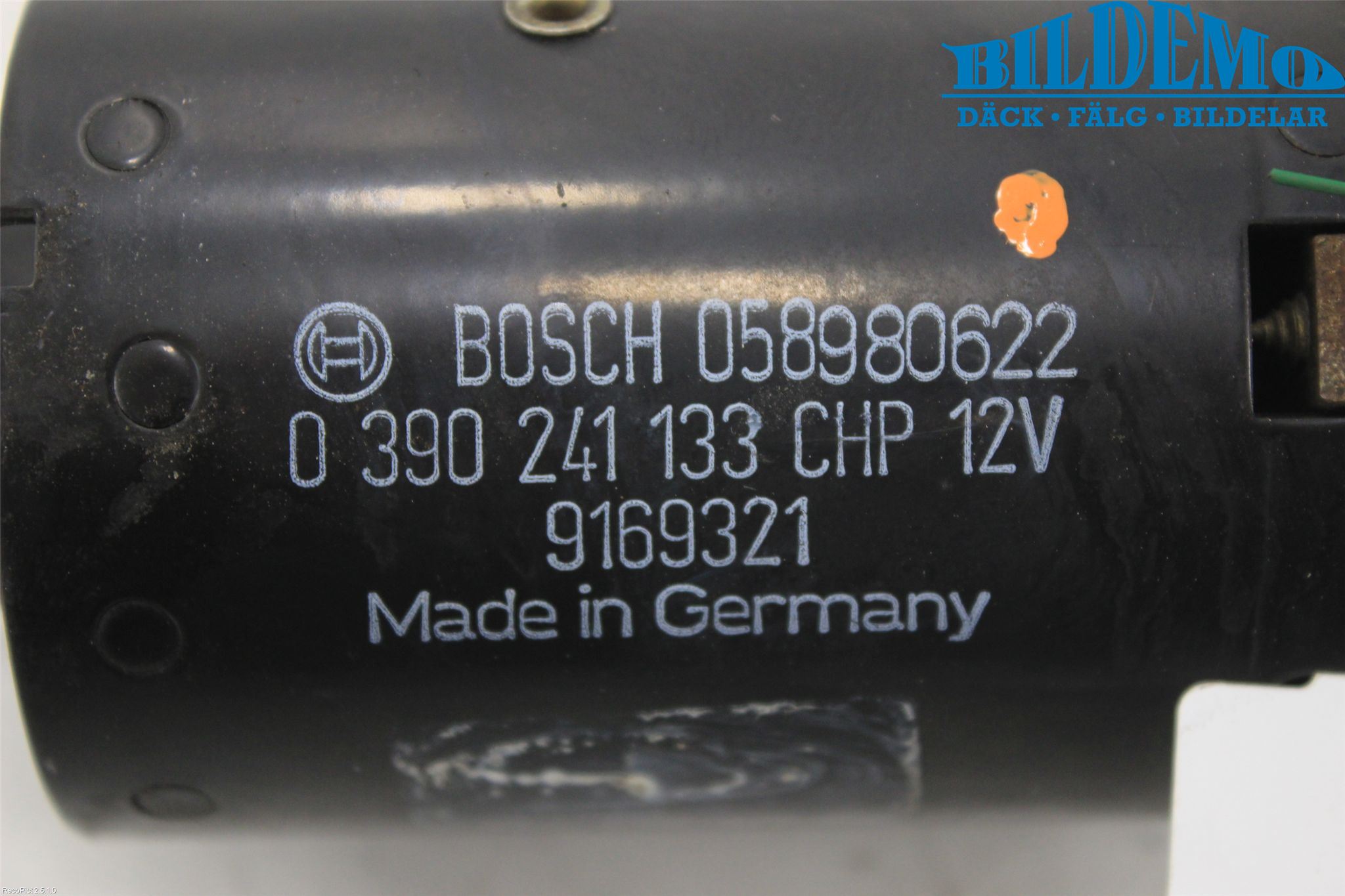 Volvo S70/V70/XC  97-00 Viskermotor Frontrute