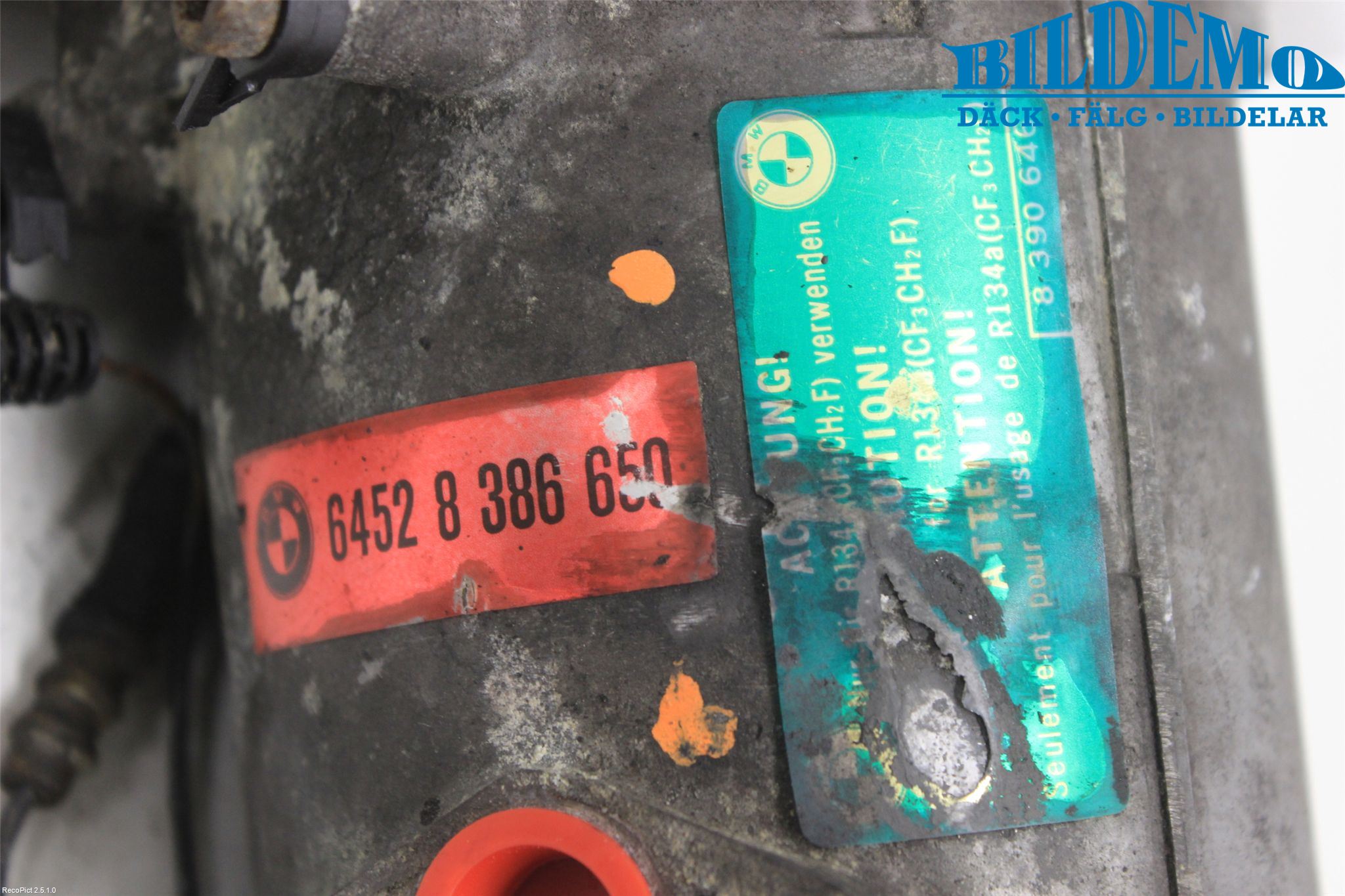 BMW 3 E46      98-05 Varme Ac Kompressor