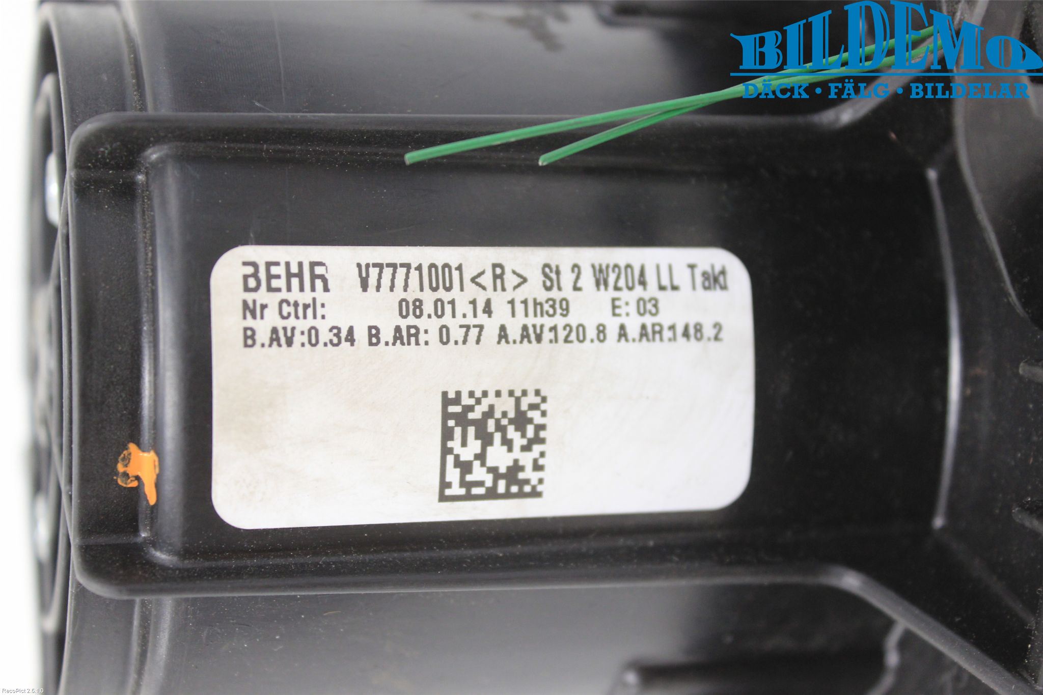 Mercedes-Benz MB E-KLASS (W212) 09-16 Varmeapparat Viftemotor