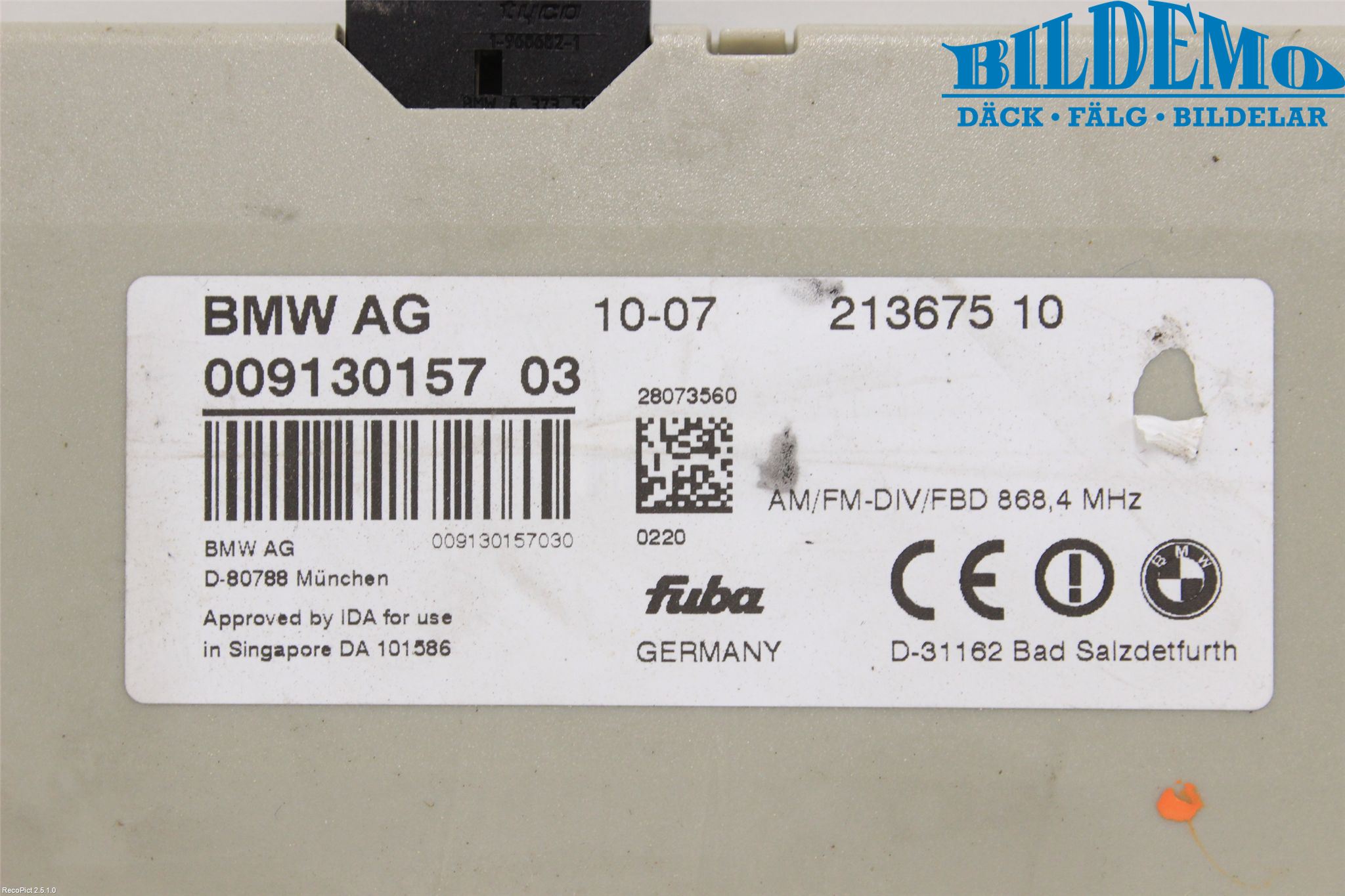 BMW X6 E71/E72   08-14 Stereo Antenneforsterker