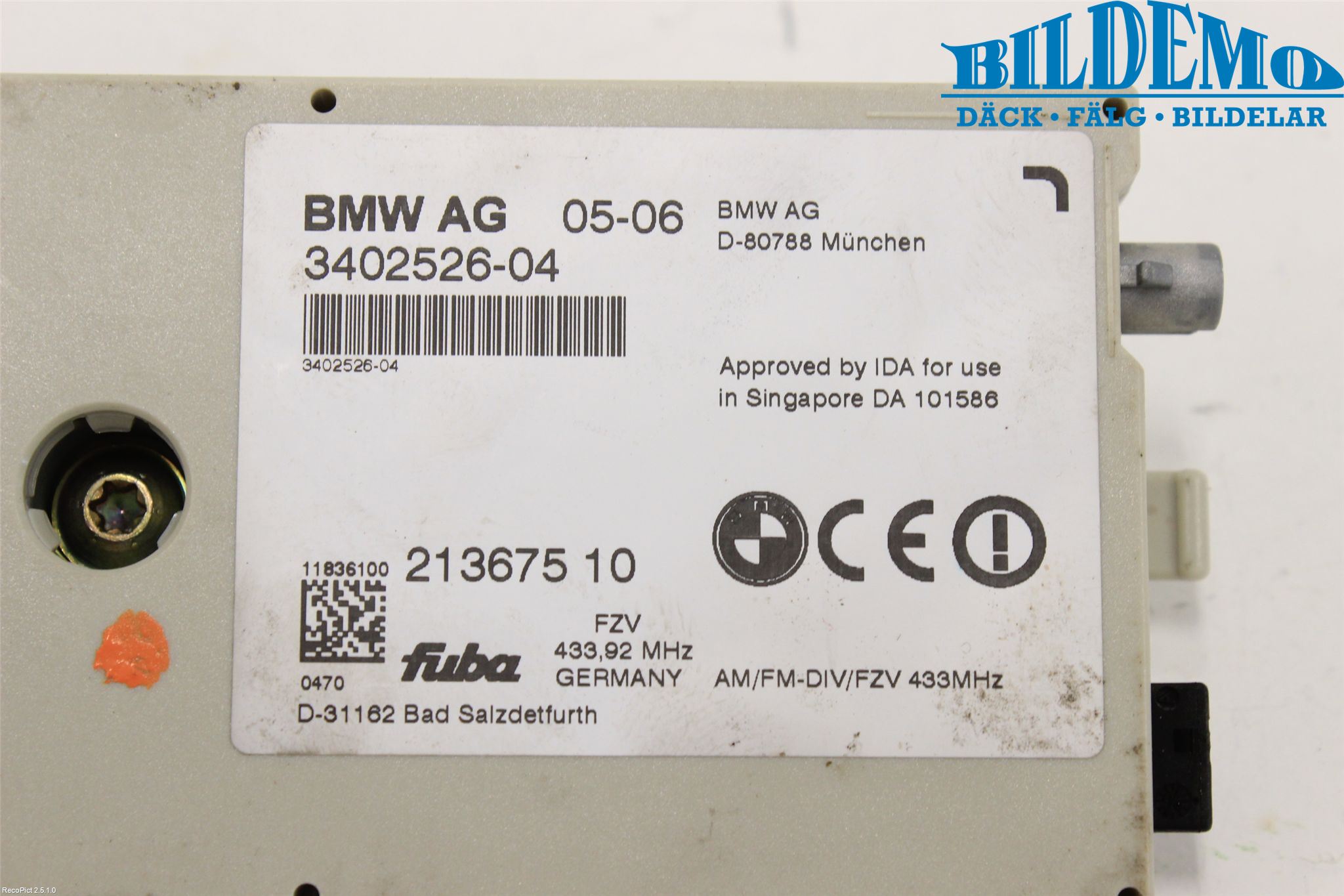 BMW X3 E83     03-10 Stereo Antenneforsterker