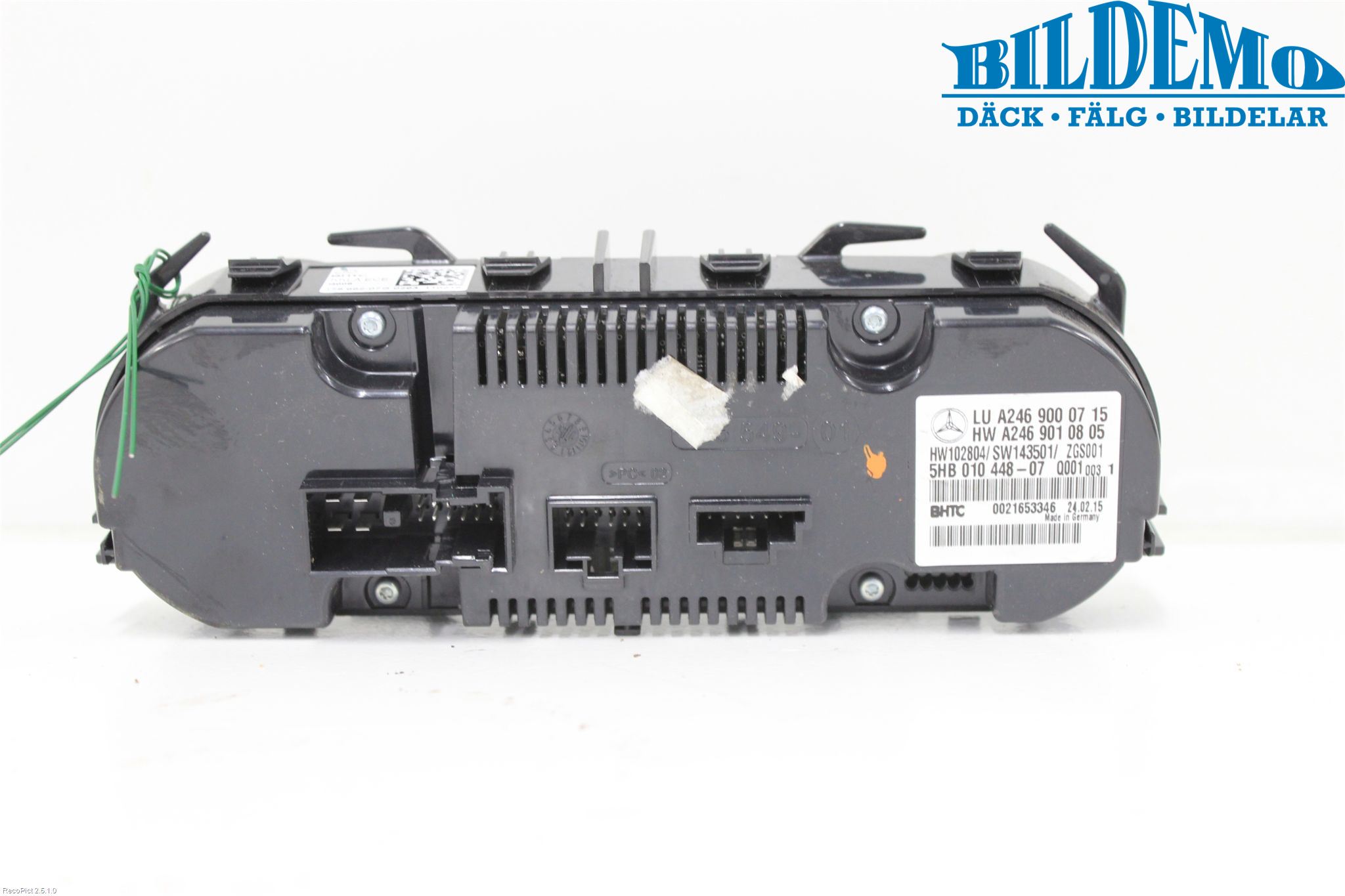 Mercedes-Benz MB A-KLASS (W176) 13-18 Varme Ac Betjening-Display