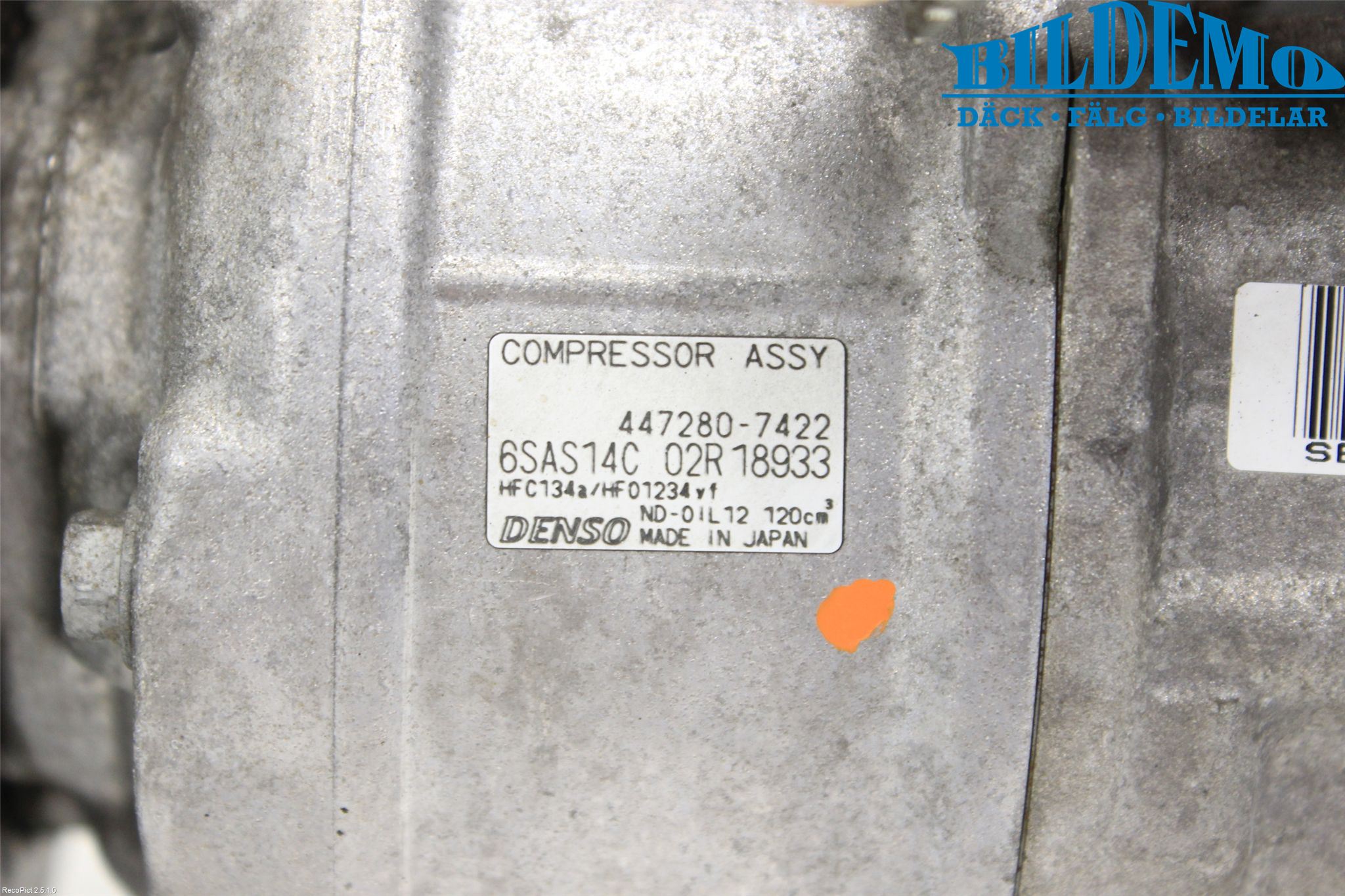 Mercedes-Benz MB B-KLASS (W246/W242) 12-19 Varme Ac Kompressor