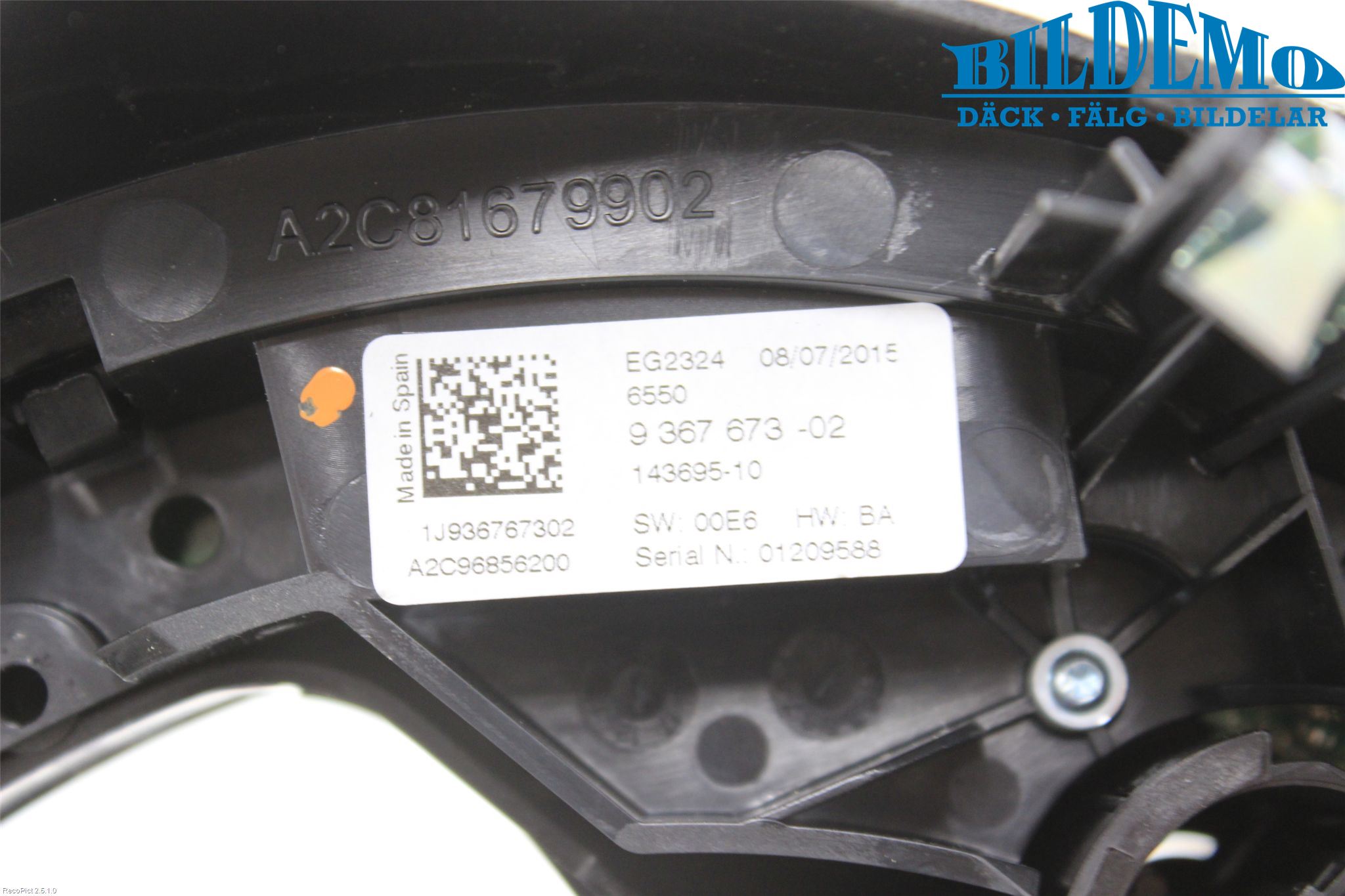 Mini ONE/COOPER 3DR F56 14-24 Bryter Varsel (Nødblink)