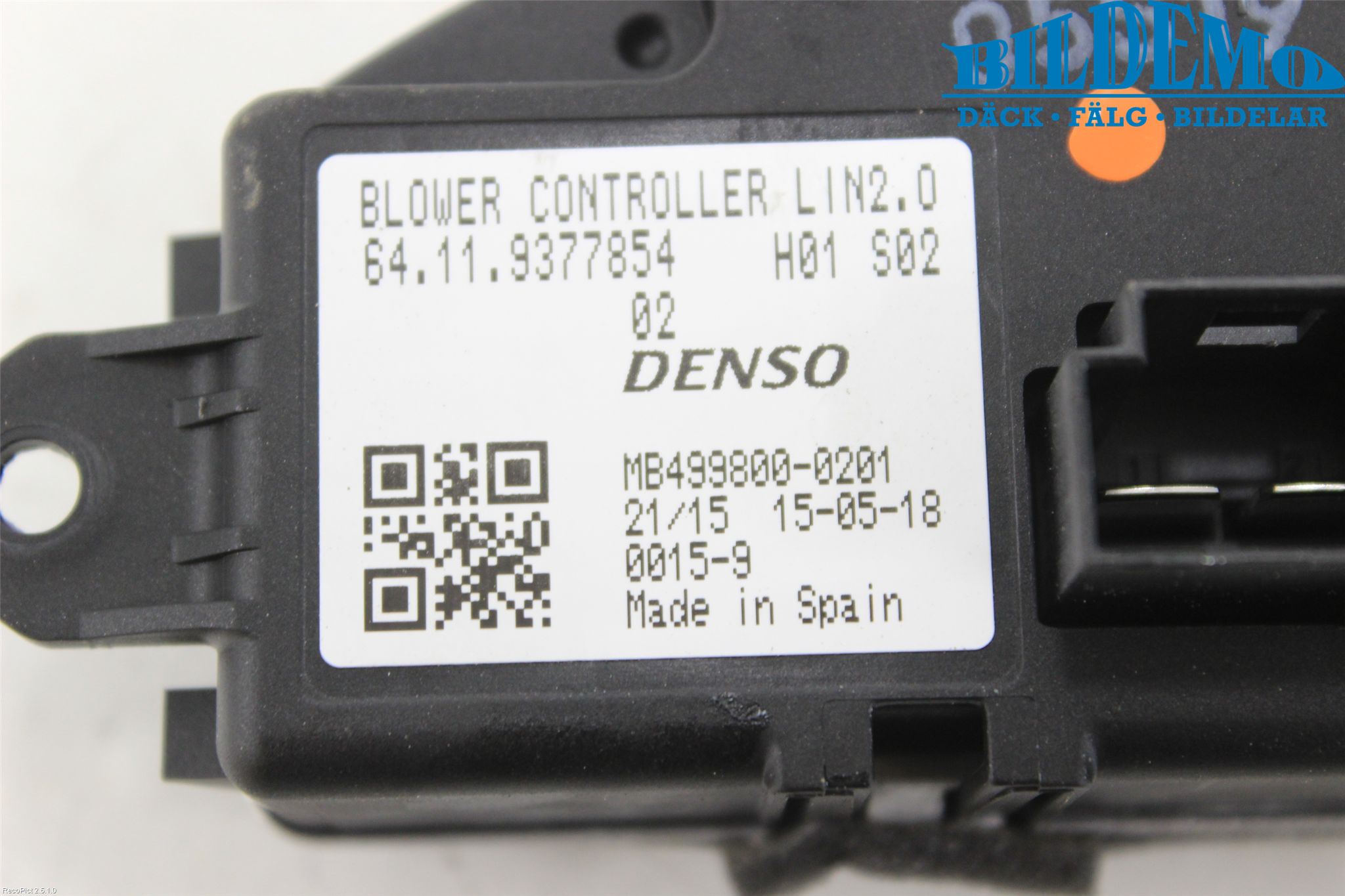 Mini ONE/COOPER 3DR F56 14-24 Varmeapparat Viftemotstand
