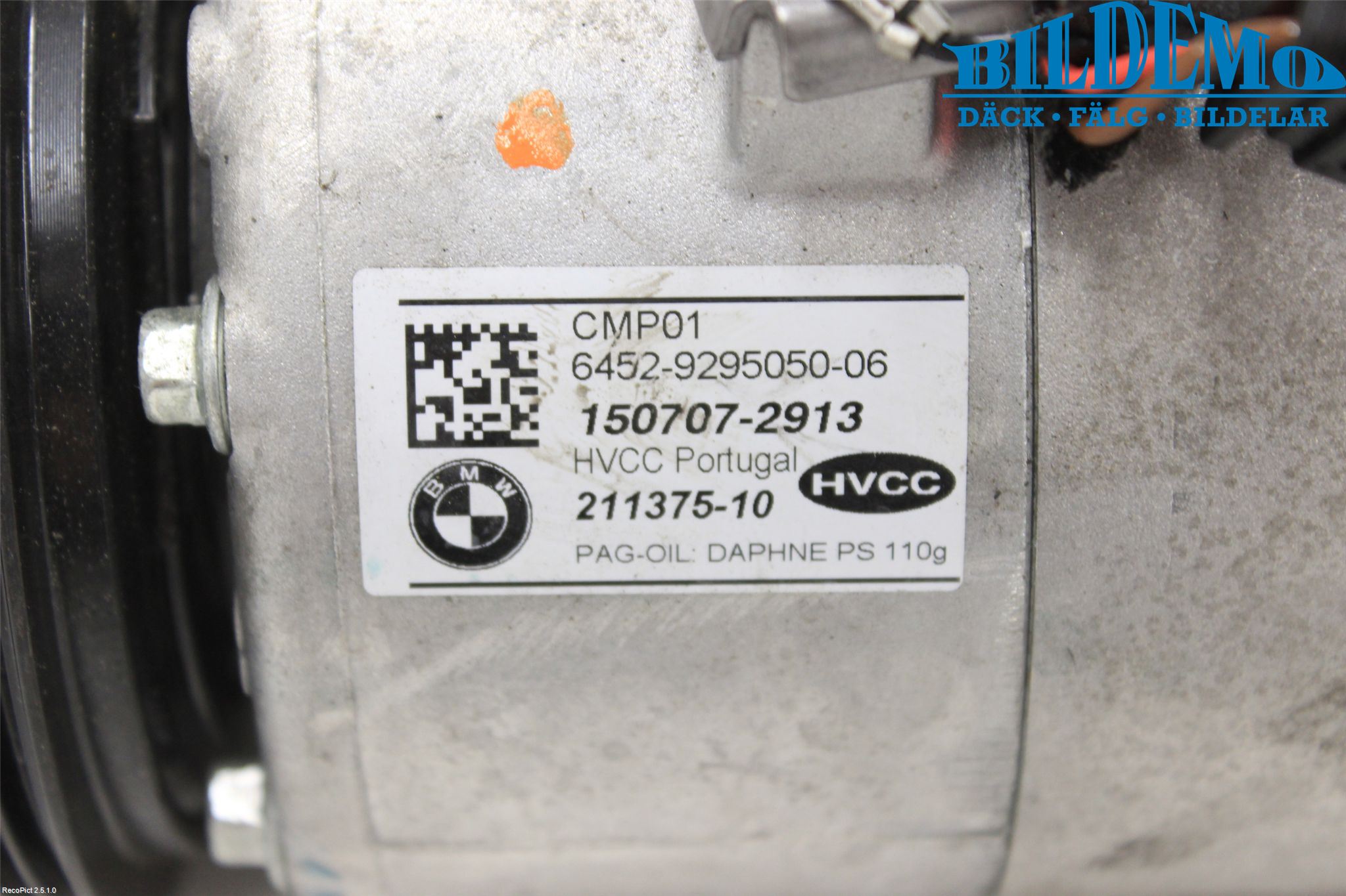 Mini ONE/COOPER 3DR F56 14-24 Varme Ac Kompressor