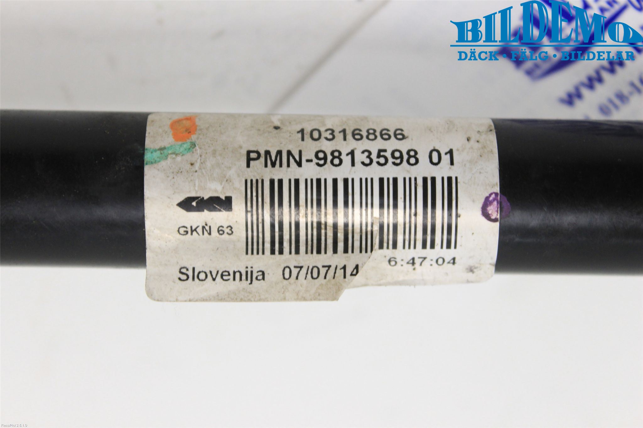 Mini COUNTRYMAN R60 11-16 Drivaksel Bak Kompl Høyre