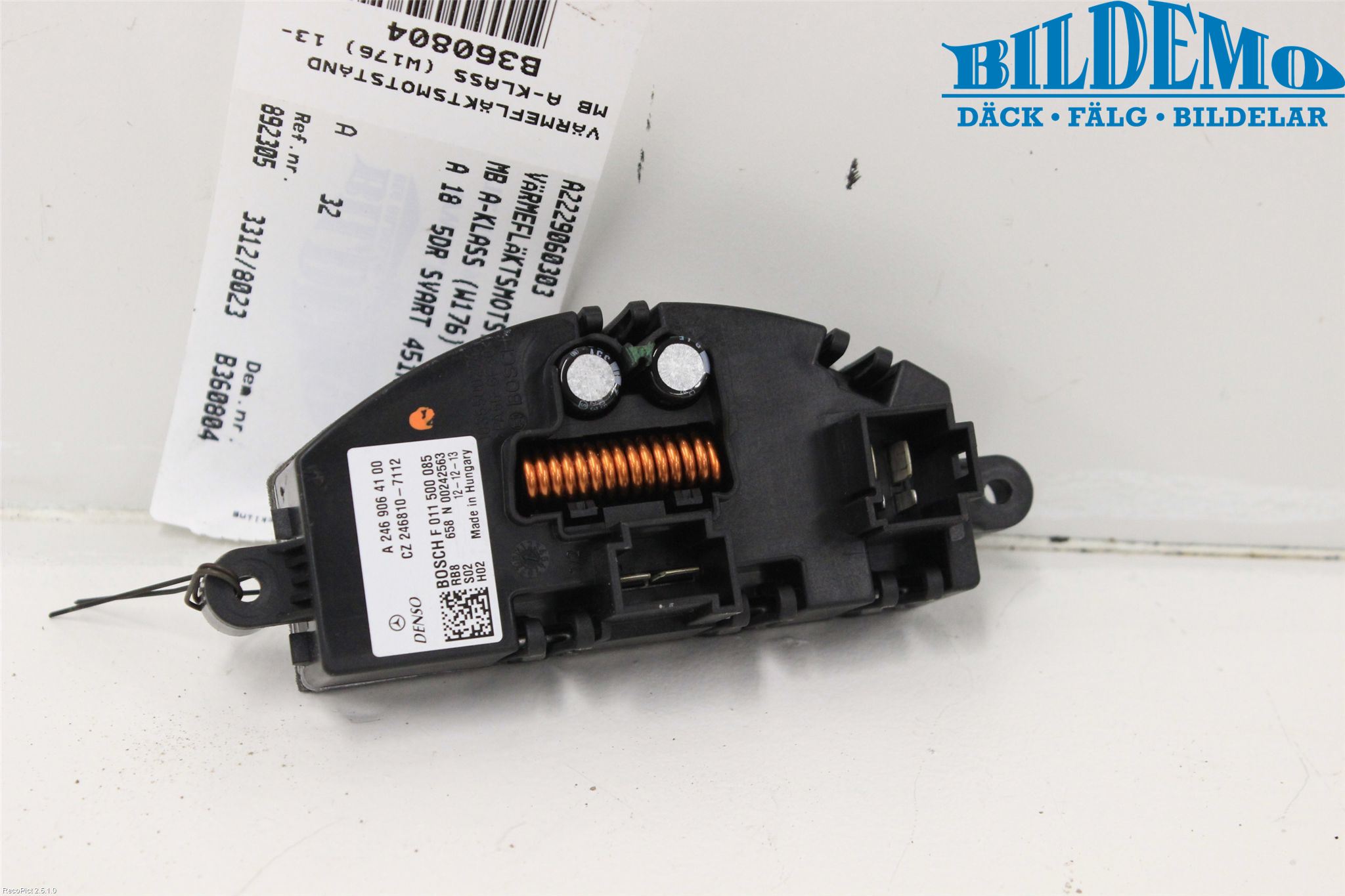 Mercedes-Benz MB A-KLASS (W176) 13-18 Varmeapparat Viftemotstand