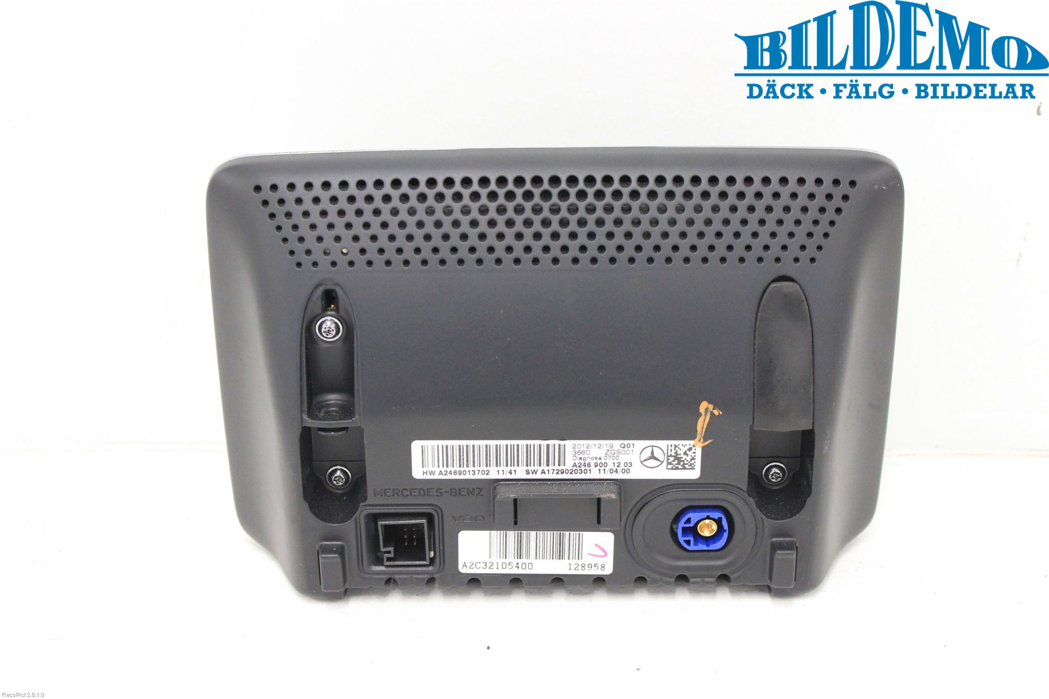 Mercedes-Benz MB A-KLASS (W176) 13-18 Instr Skjerm Dvd-Gps-Ac-Tlf