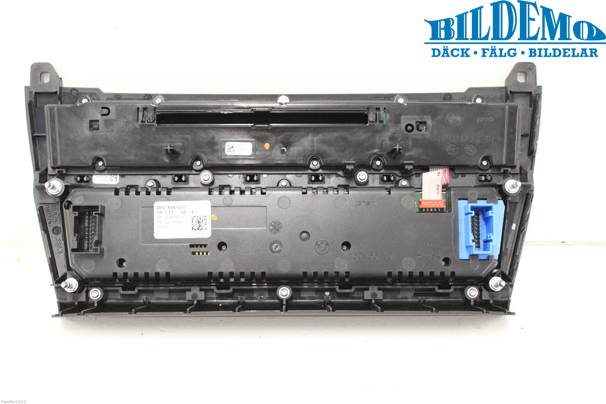 BMW 5 F10/F11/F18 09-17 Stereo Radio Med Cd