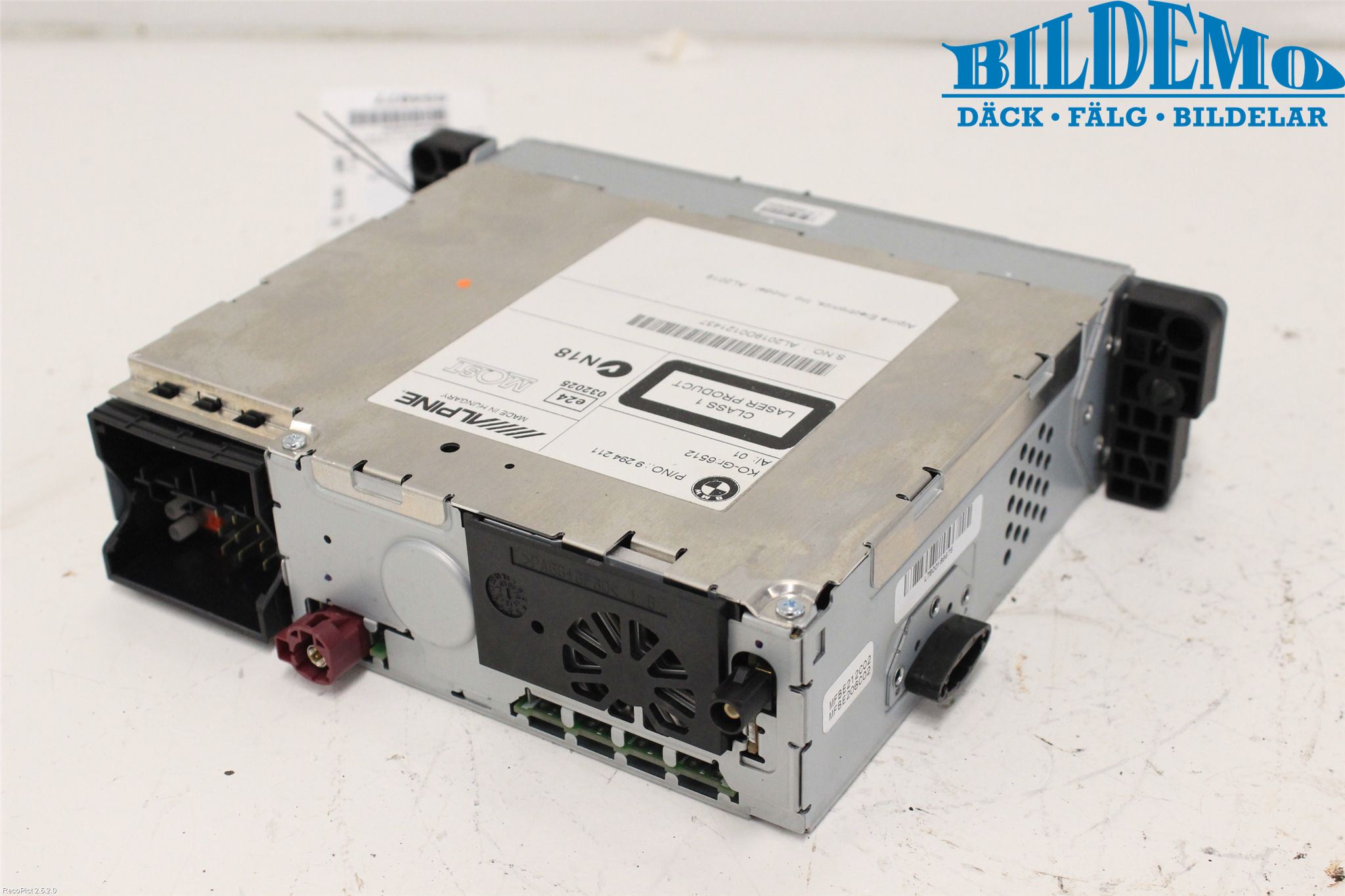 BMW 5 F10/F11/F18 09-17 Stereo Radio Med Cd