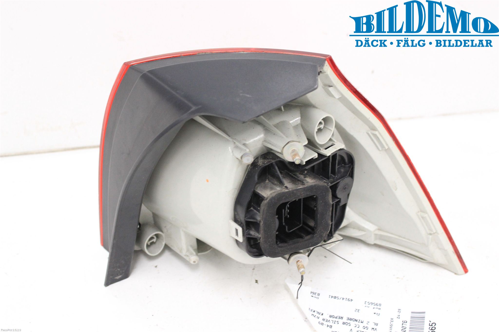 Volkswagen VW GOLF V 04-09 Baklykt Venstre