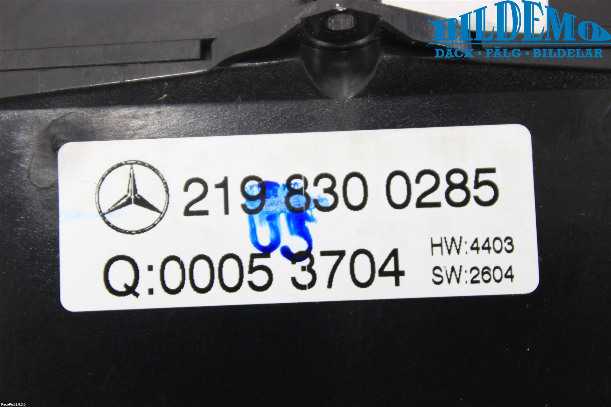 Mercedes-Benz MB CLS (C219) 03-11 Varme Ac Betjening-Display