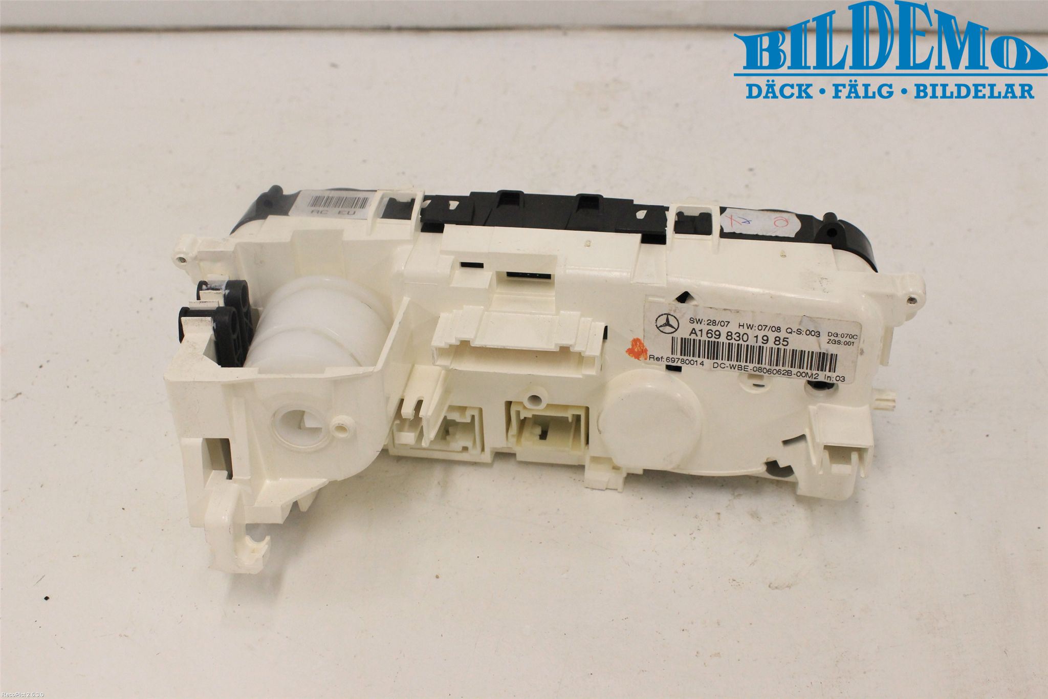 Mercedes-Benz MB B-KLASS (W245) 05-12 Varme Ac Betjening-Display