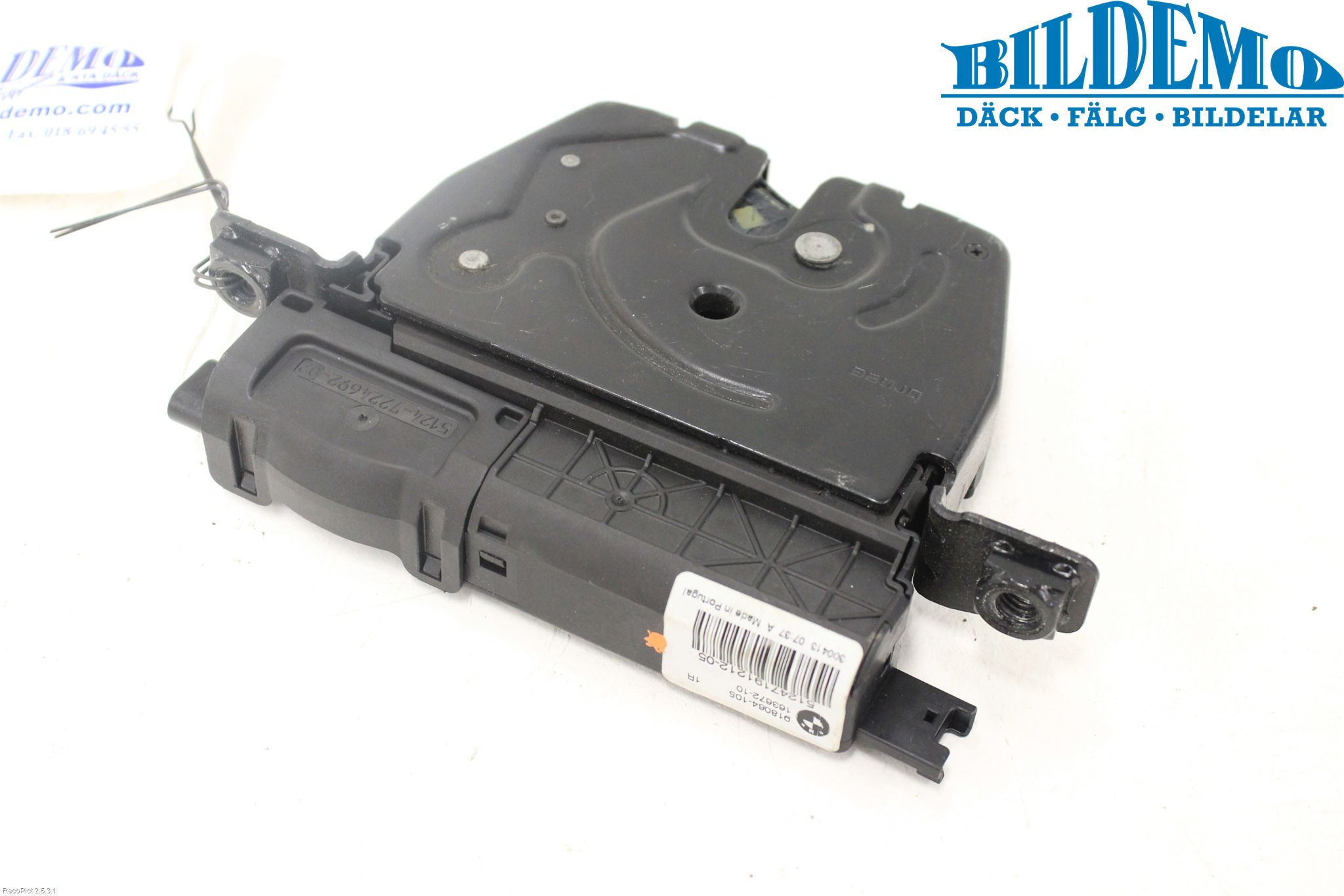BMW 5 F10/F11/F18 09-17 Bakluke-Lokk Låsekasse