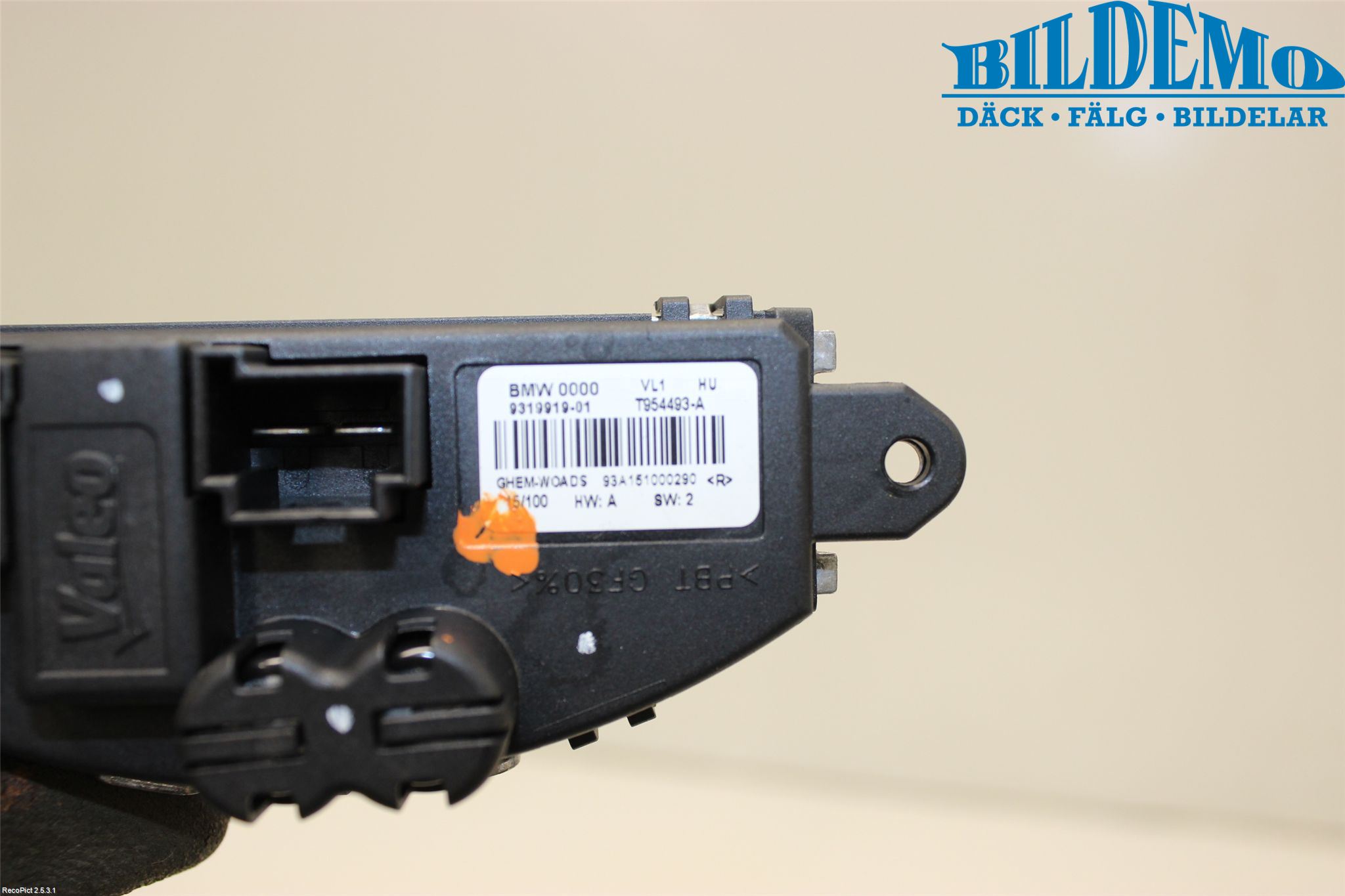 BMW 3 F30/F31/F80 12-19 Varmeapparat Viftemotstand