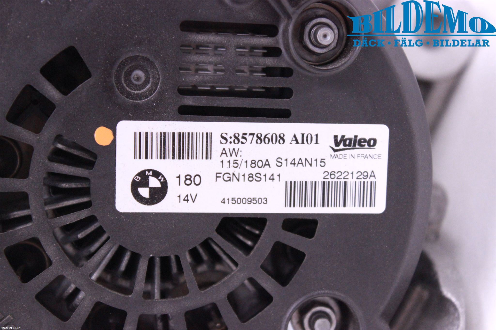 BMW 3 F30/F31/F80 12-19 Dynamo