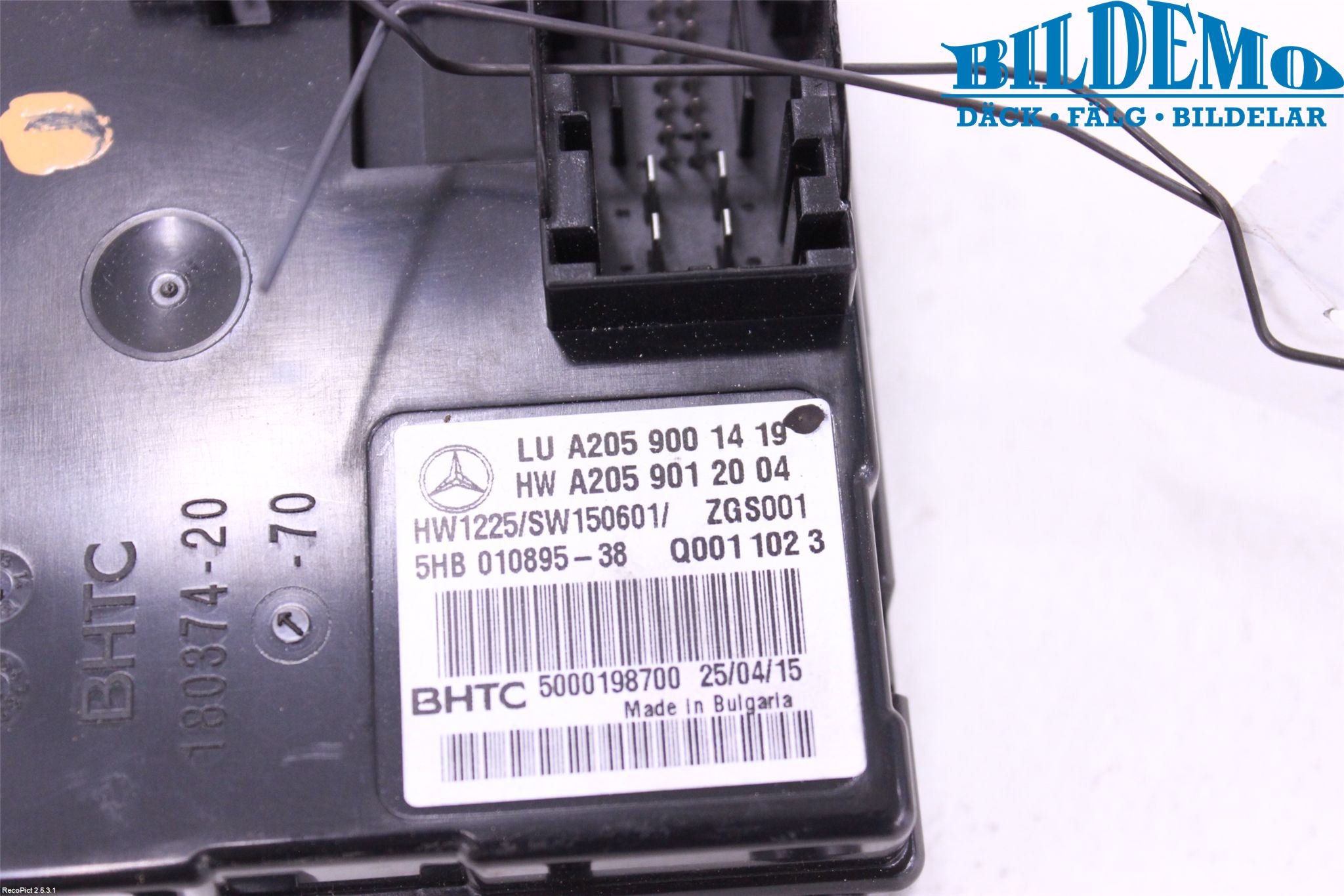 Mercedes-Benz MB C-KLASS (W205) 14-21 Varme Ac Betjening-Display