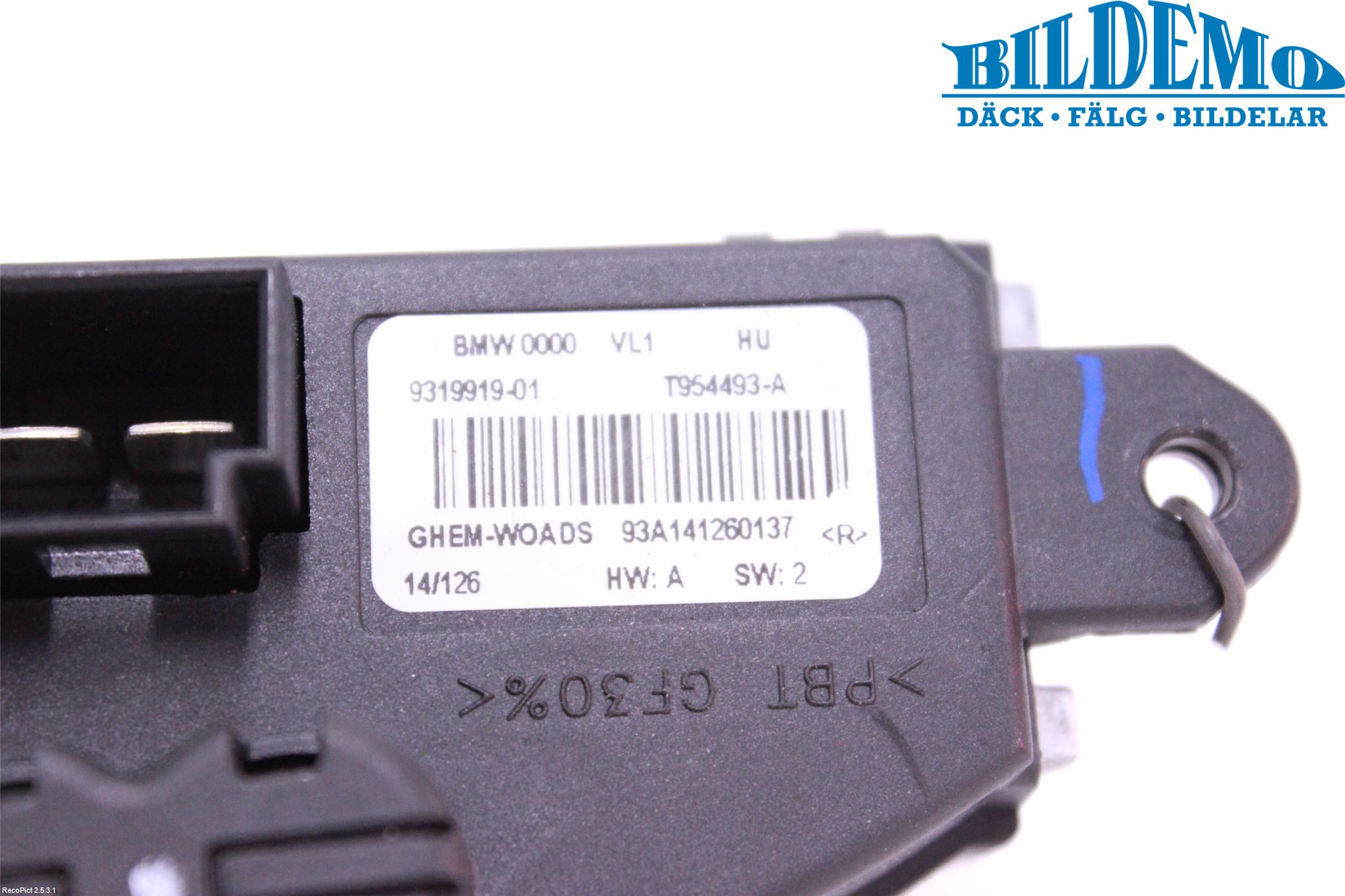 BMW 3 GT F34 13-19 Varmeapparat Viftemotstand