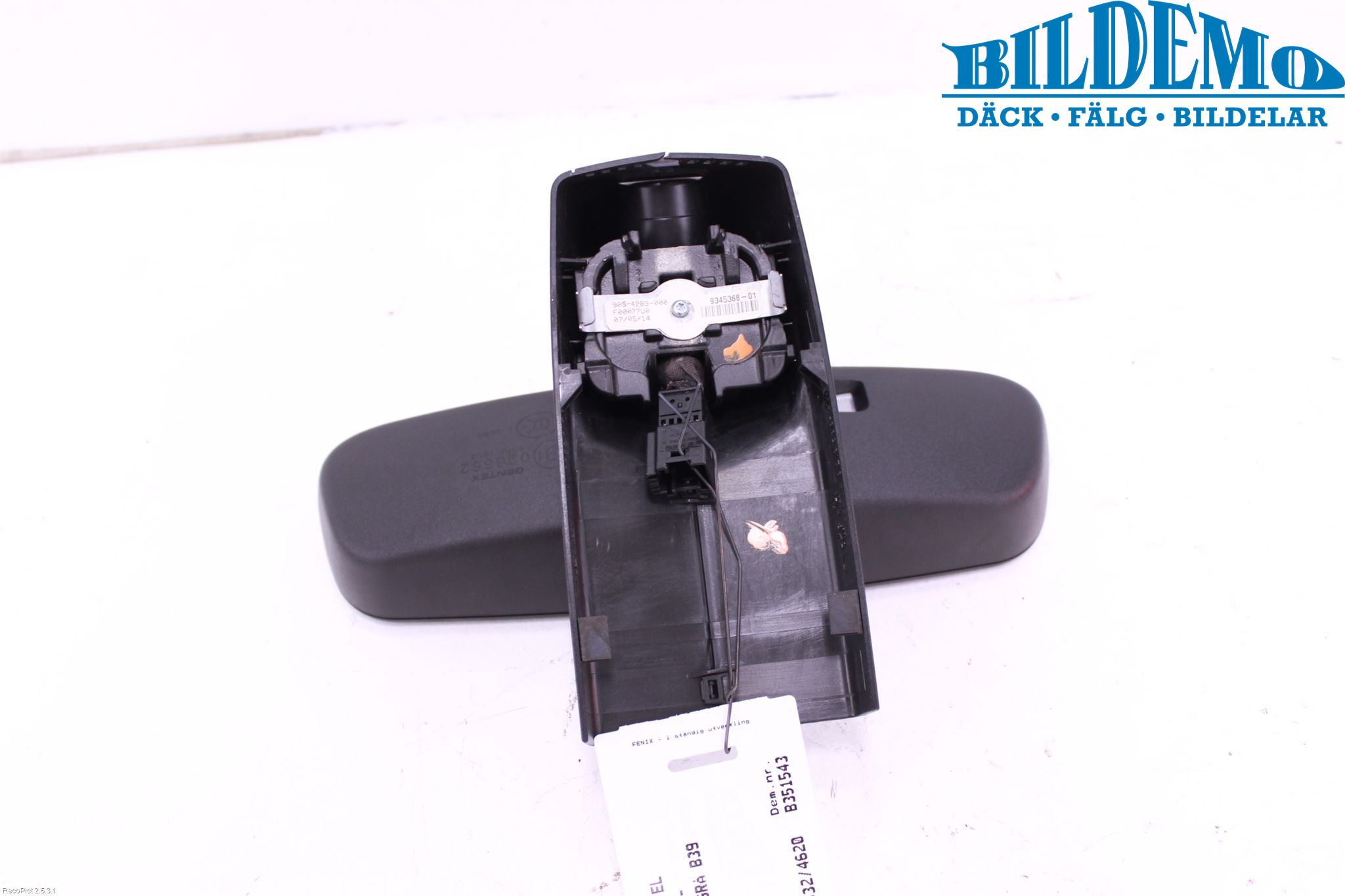 BMW 3 GT F34 13-19 Speil Innvendig El