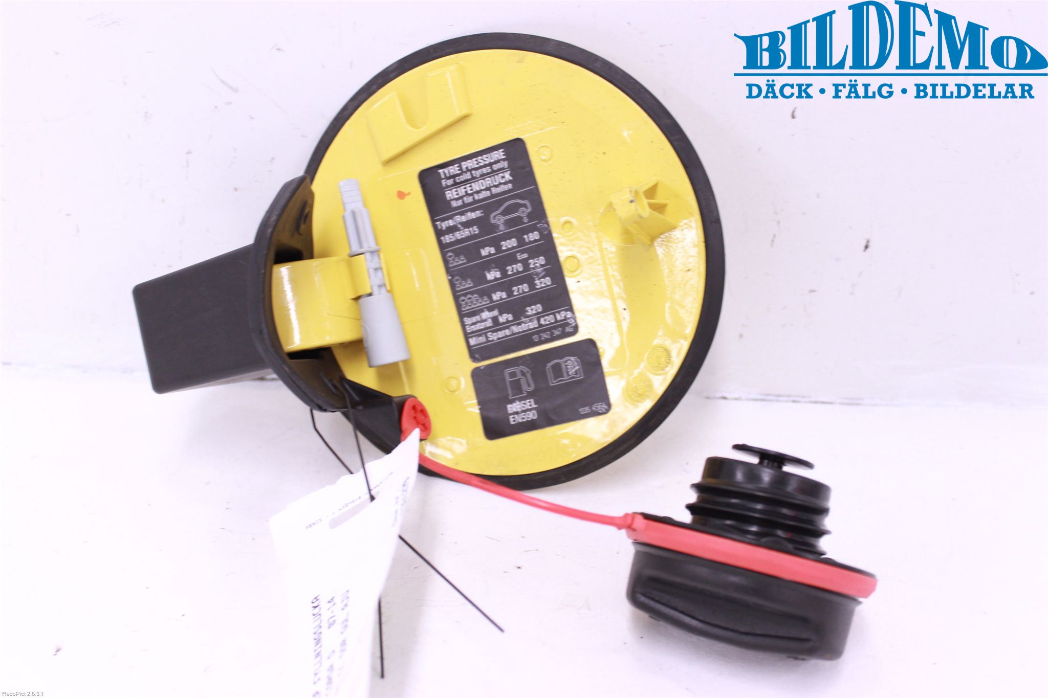 Opel CORSA D 07-14 Drivstoff Tankluke