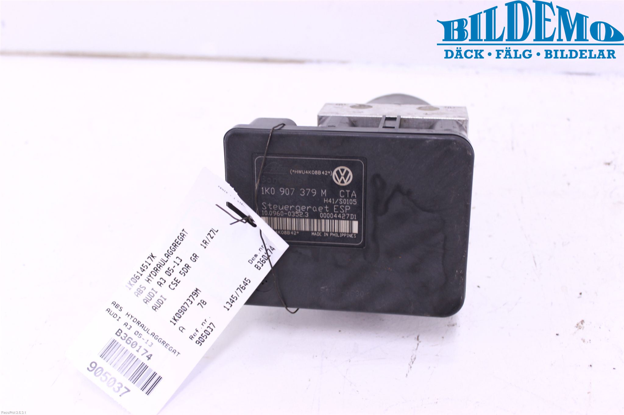 Audi A3/S3 05-13 Abs Hydraulikkaggregat