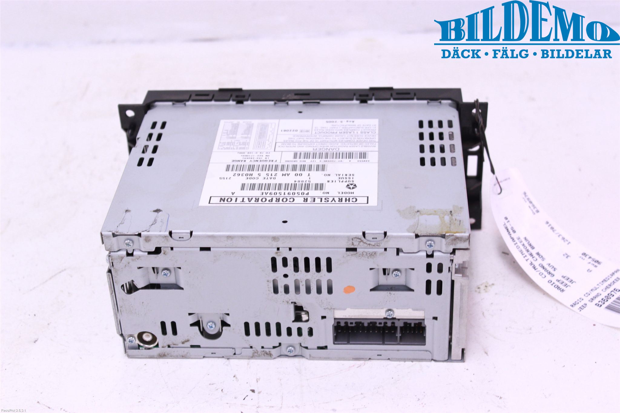 Jeep GRAND CHEROKEE 05-10 Stereo Radio Med Cd