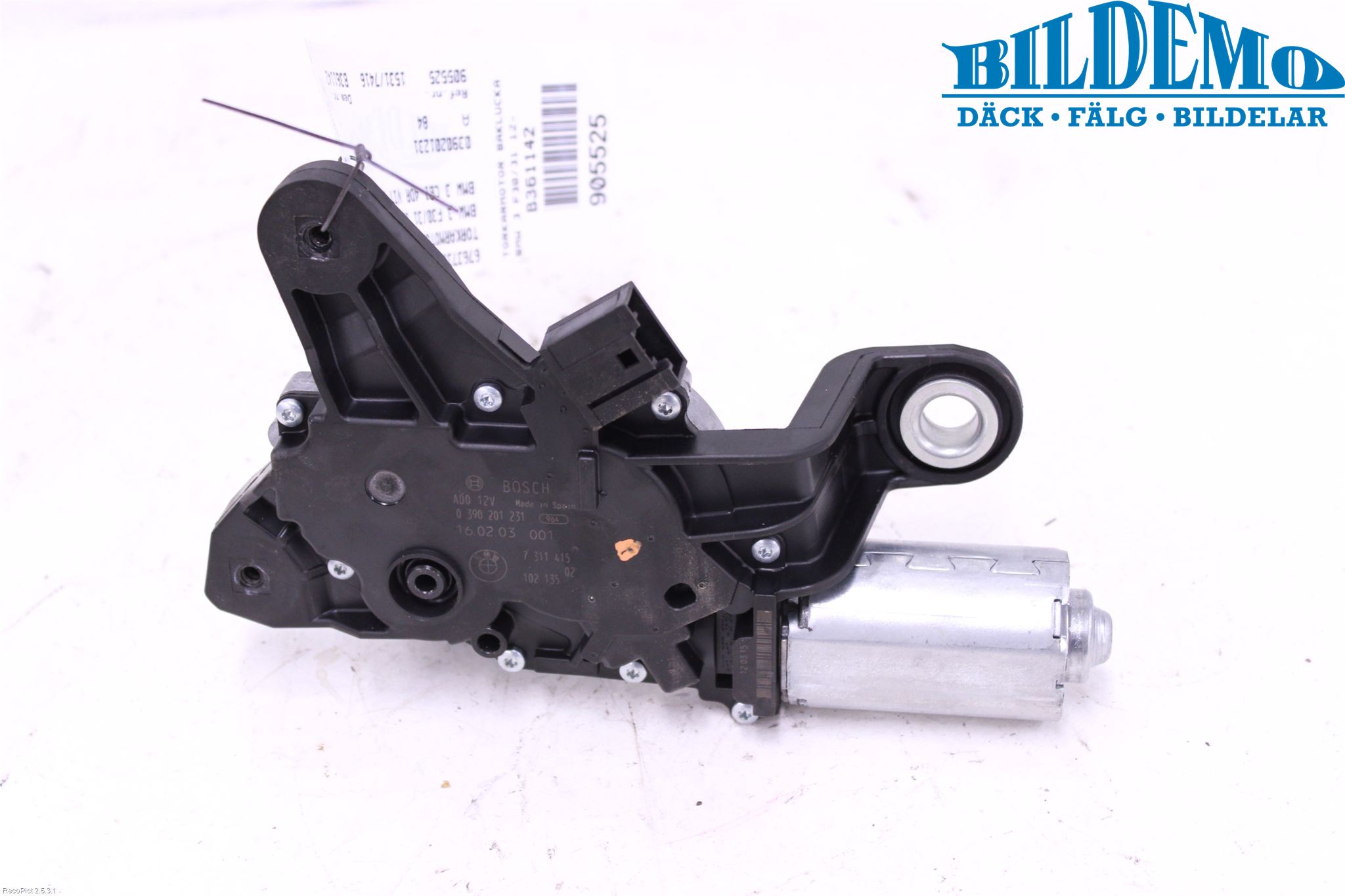 BMW 3 F30/F31/F80 12-19 Viskermotor Bakluke