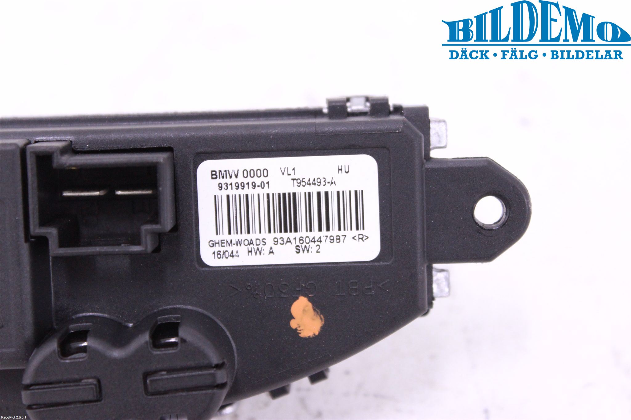 BMW 3 F30/F31/F80 12-19 Varmeapparat Viftemotstand