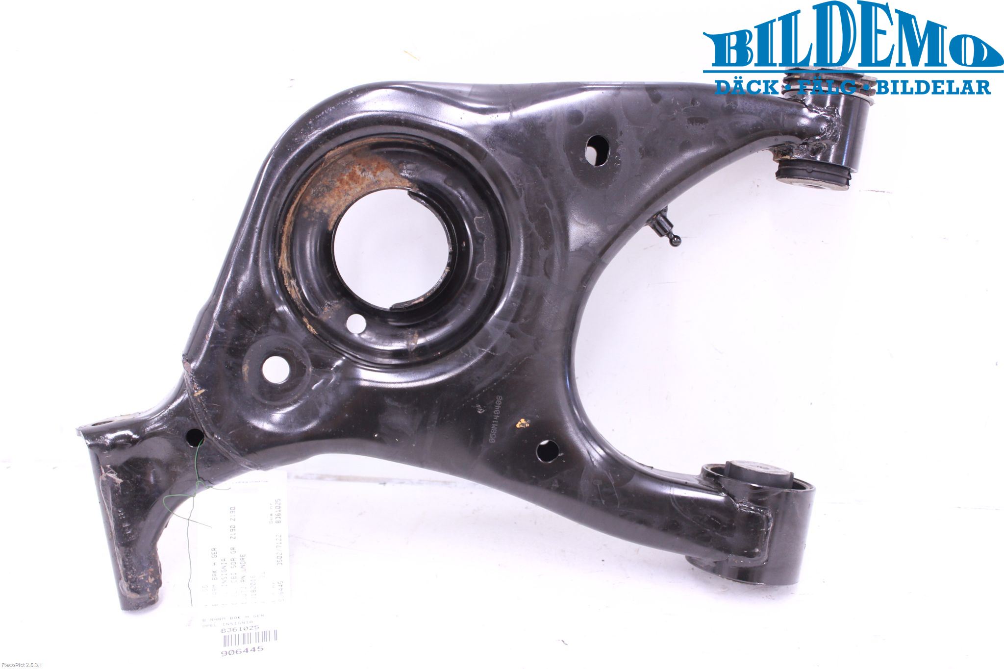 Opel INSIGNIA 09-16 Bærearm Bak Høyre