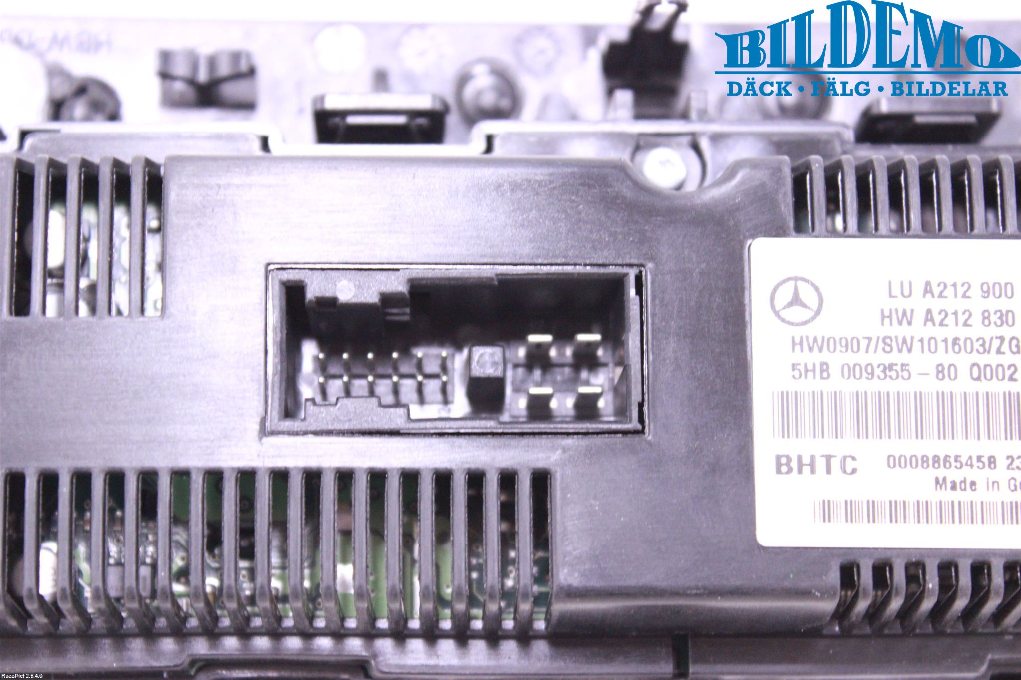 Mercedes-Benz MB E-KLASS (W212) 09-16 Varme Ac Betjening-Display