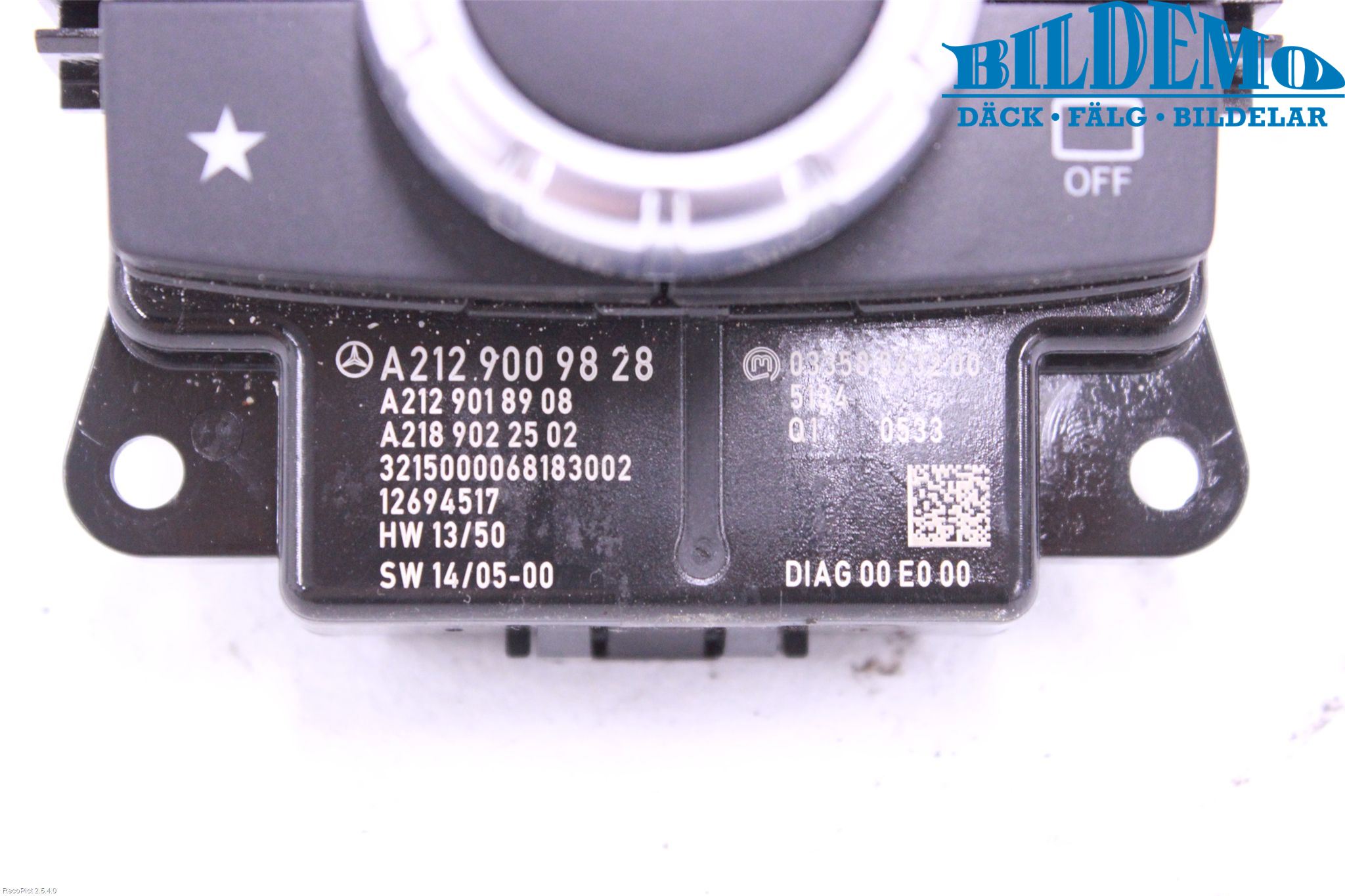 Mercedes-Benz MB E-KLASS (W212) 09-16 Bryter Multifunksjon