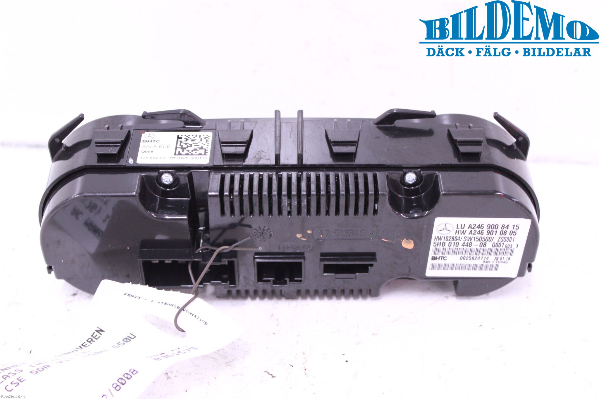 Mercedes-Benz MB A-KLASS (W176) 13-18 Varme Ac Betjening-Display