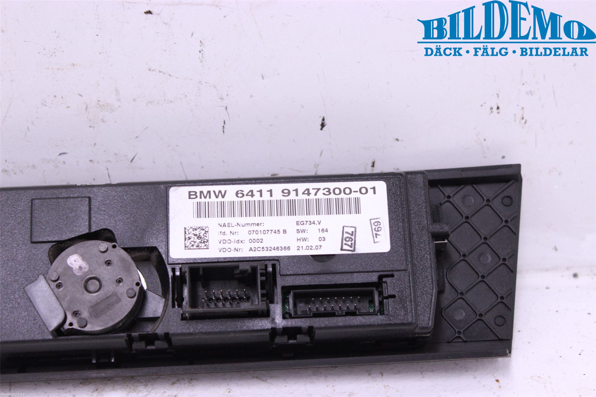 BMW 3 E92/93 Coupé/Cab 05-14 Varme Ac Betjening-Display