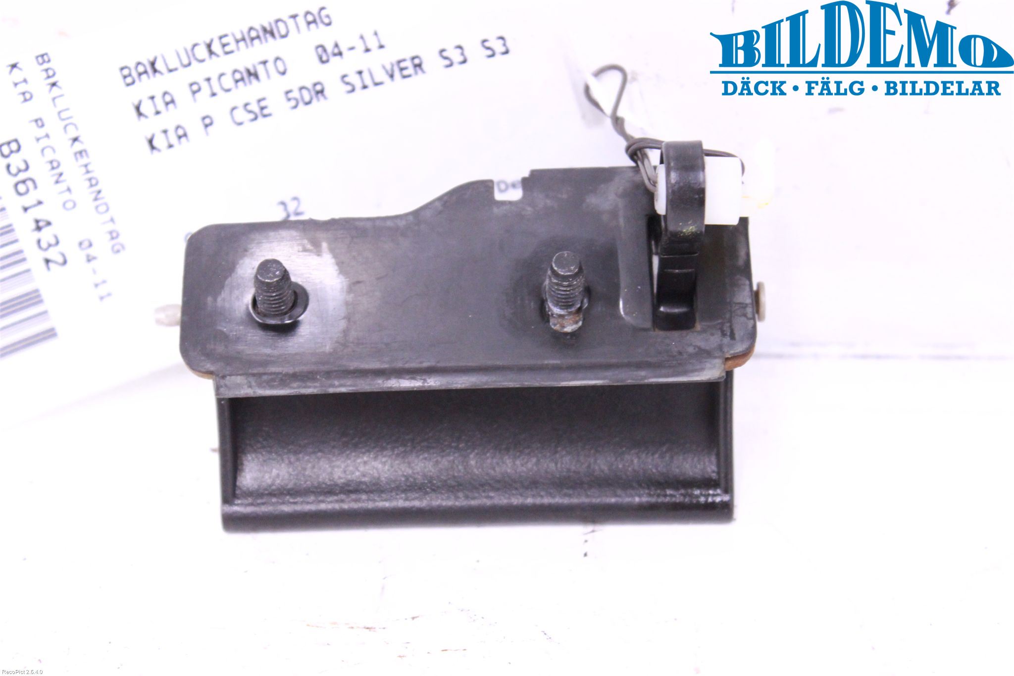 Kia PICANTO    04-11 Bakluke Handtak Ytre