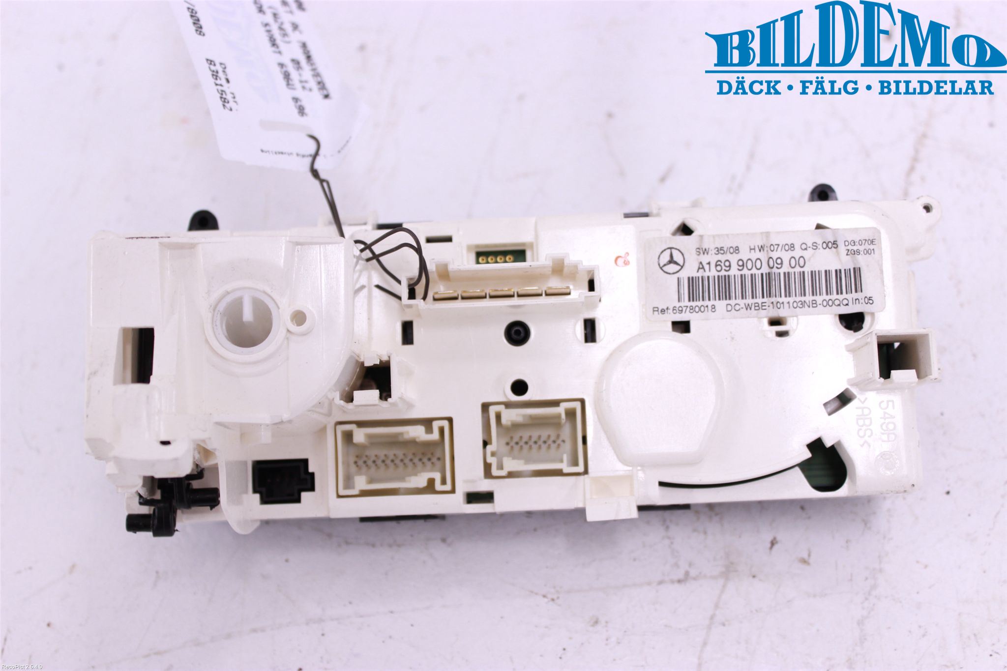 Mercedes-Benz MB B-KLASS (W245) 05-12 Varme Ac Betjening-Display